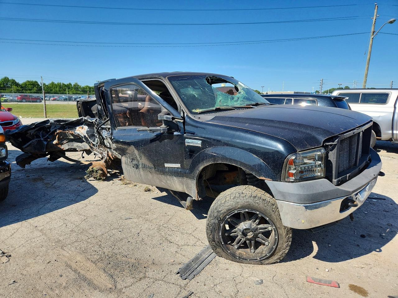 2005 Ford F250 Super Duty Черный vin: 1FTSW21P95EC24179