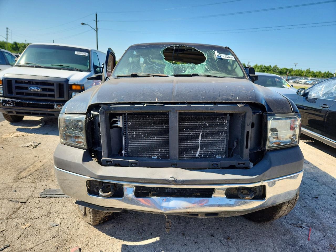 2005 Ford F250 Super Duty Черный vin: 1FTSW21P95EC24179