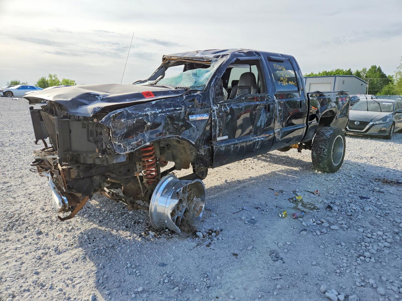 2005 Ford F250 Super Duty Black vin: 1FTSW21P95ED32849