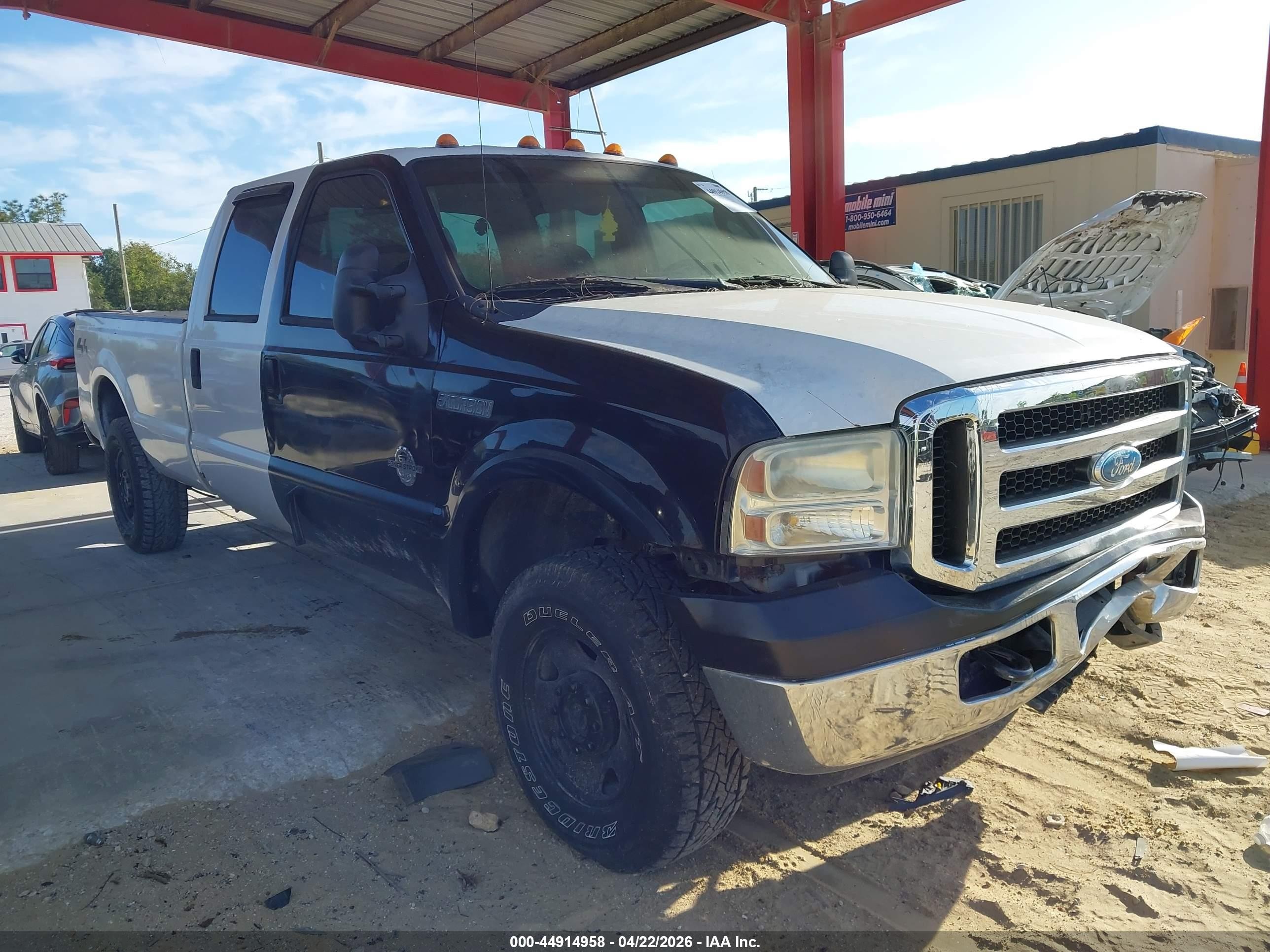 2006 Ford F-250 Lariat/xl/xlt White vin: 1FTSW21P96EA76648