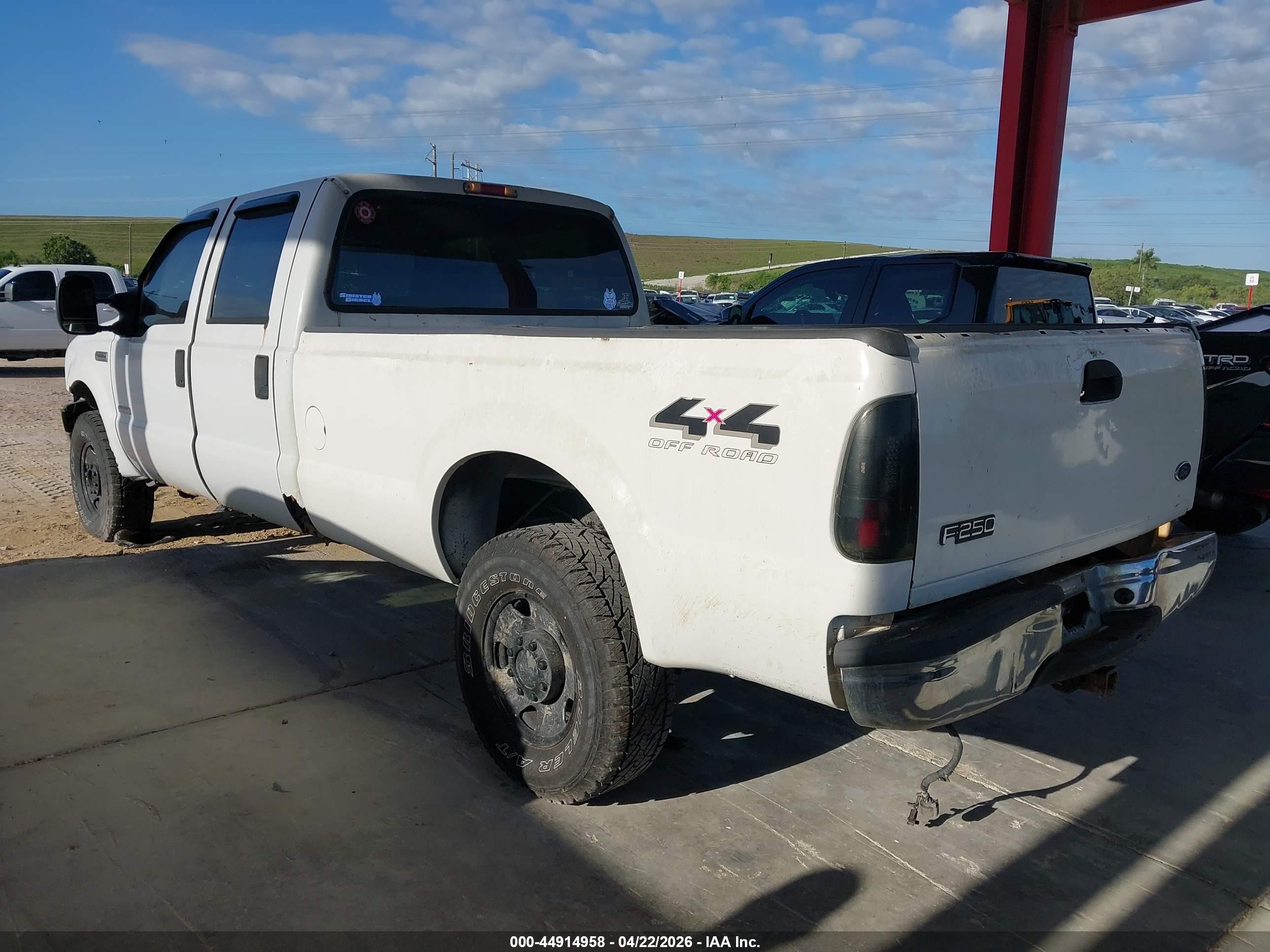 2006 Ford F-250 Lariat/xl/xlt White vin: 1FTSW21P96EA76648