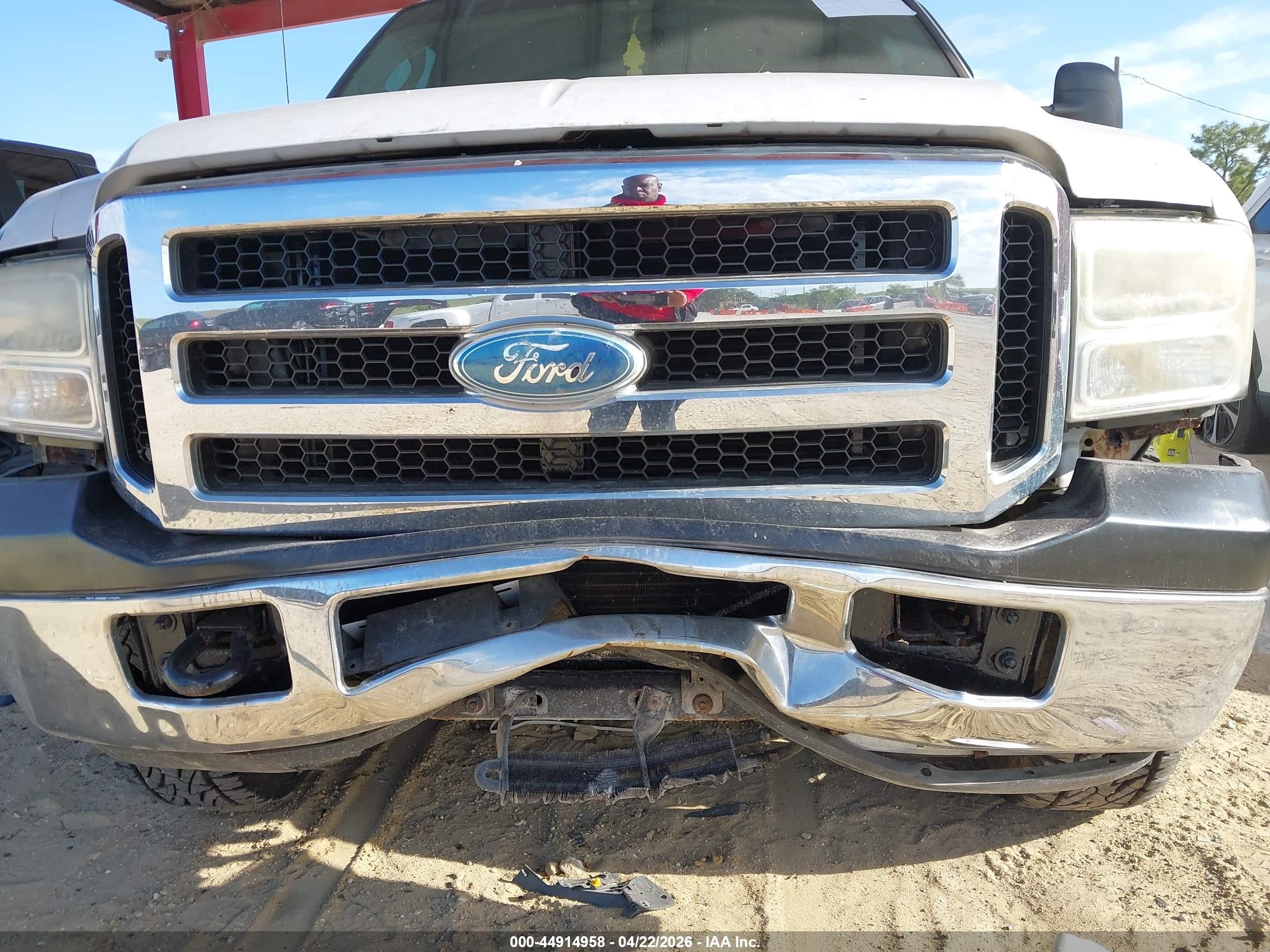 2006 Ford F-250 Lariat/xl/xlt White vin: 1FTSW21P96EA76648