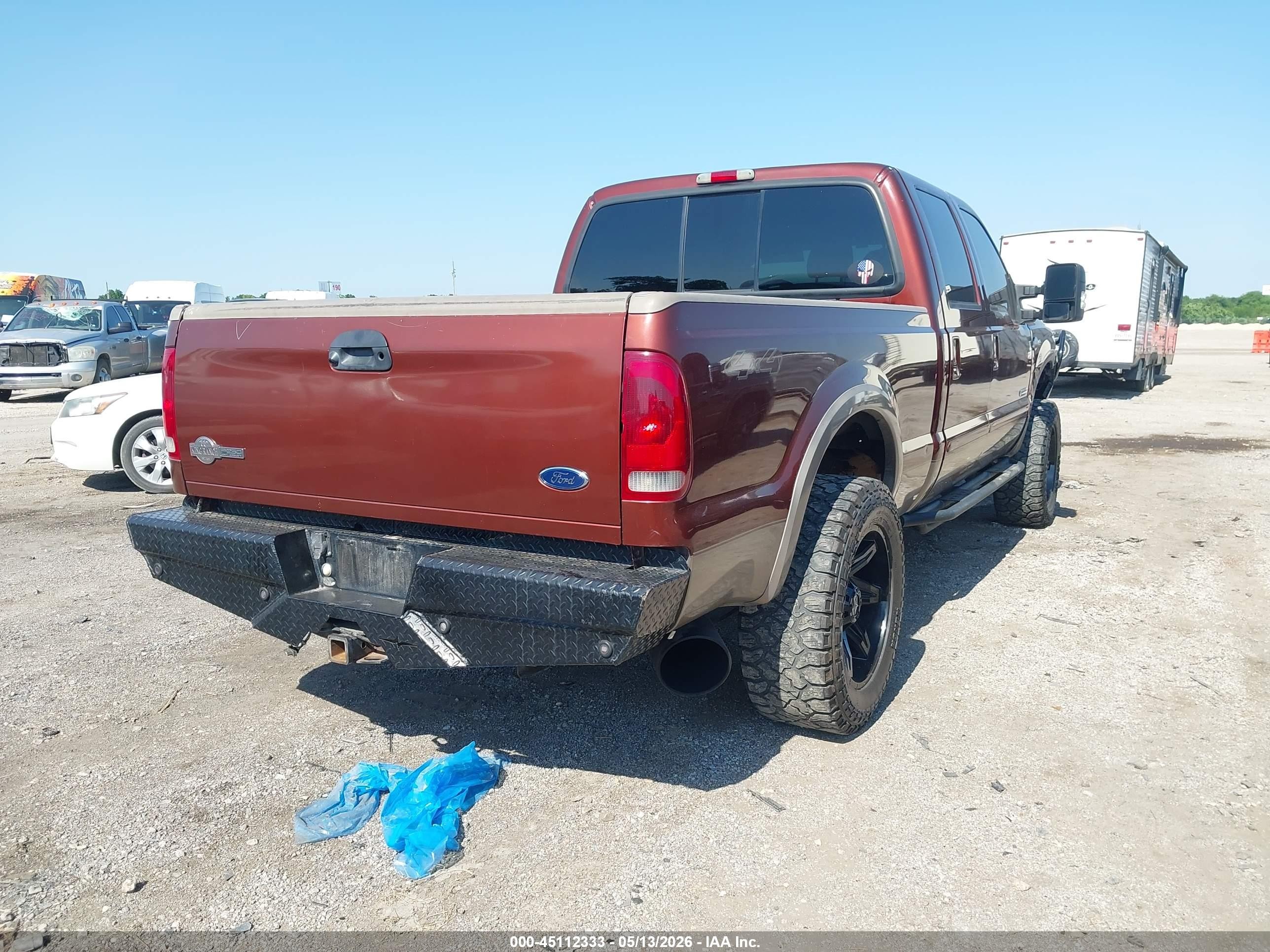 2006 Ford F-250 Lariat/xl/xlt Maroon vin: 1FTSW21P96EB66995