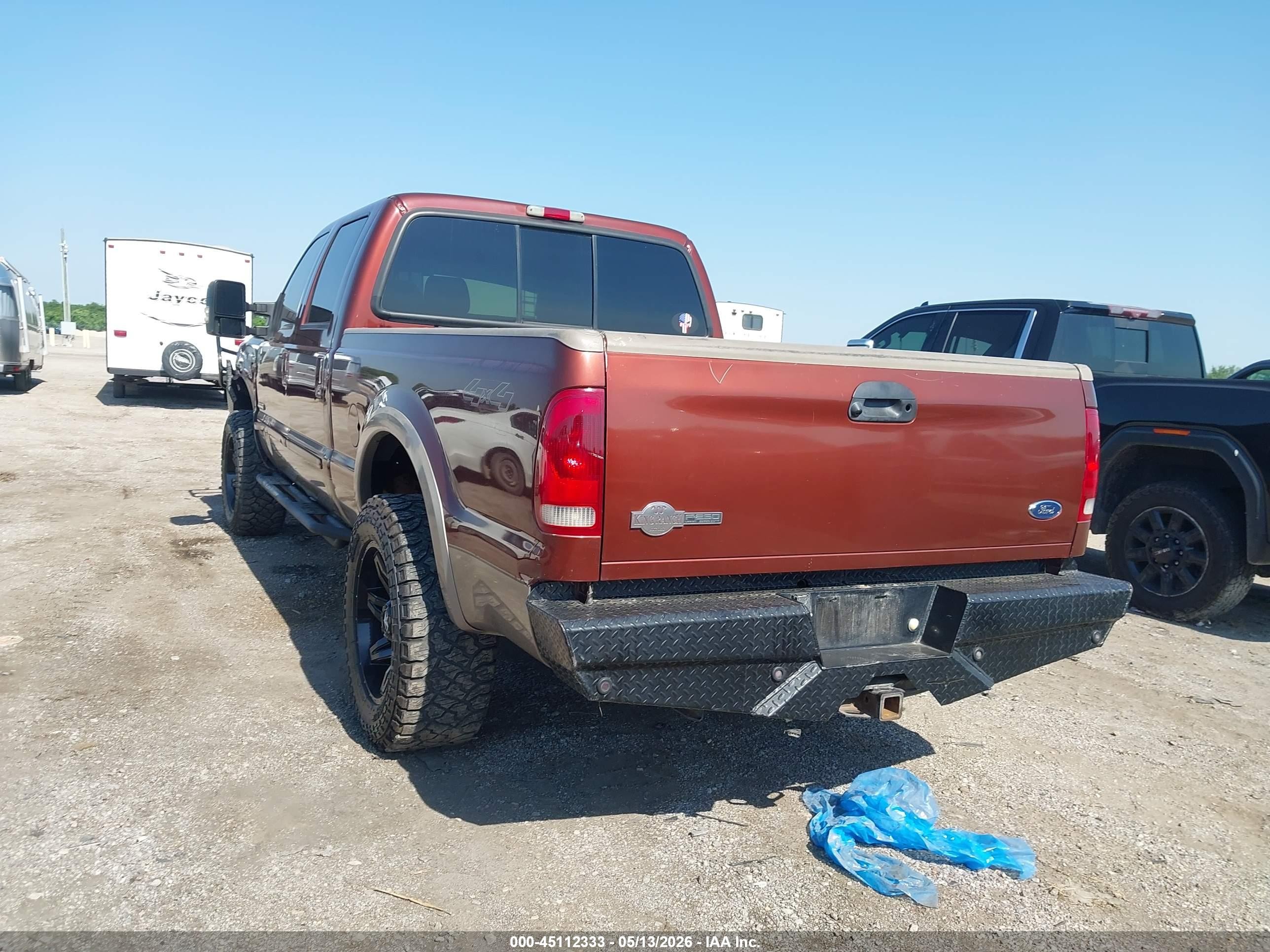 2006 Ford F-250 Lariat/xl/xlt Maroon vin: 1FTSW21P96EB66995
