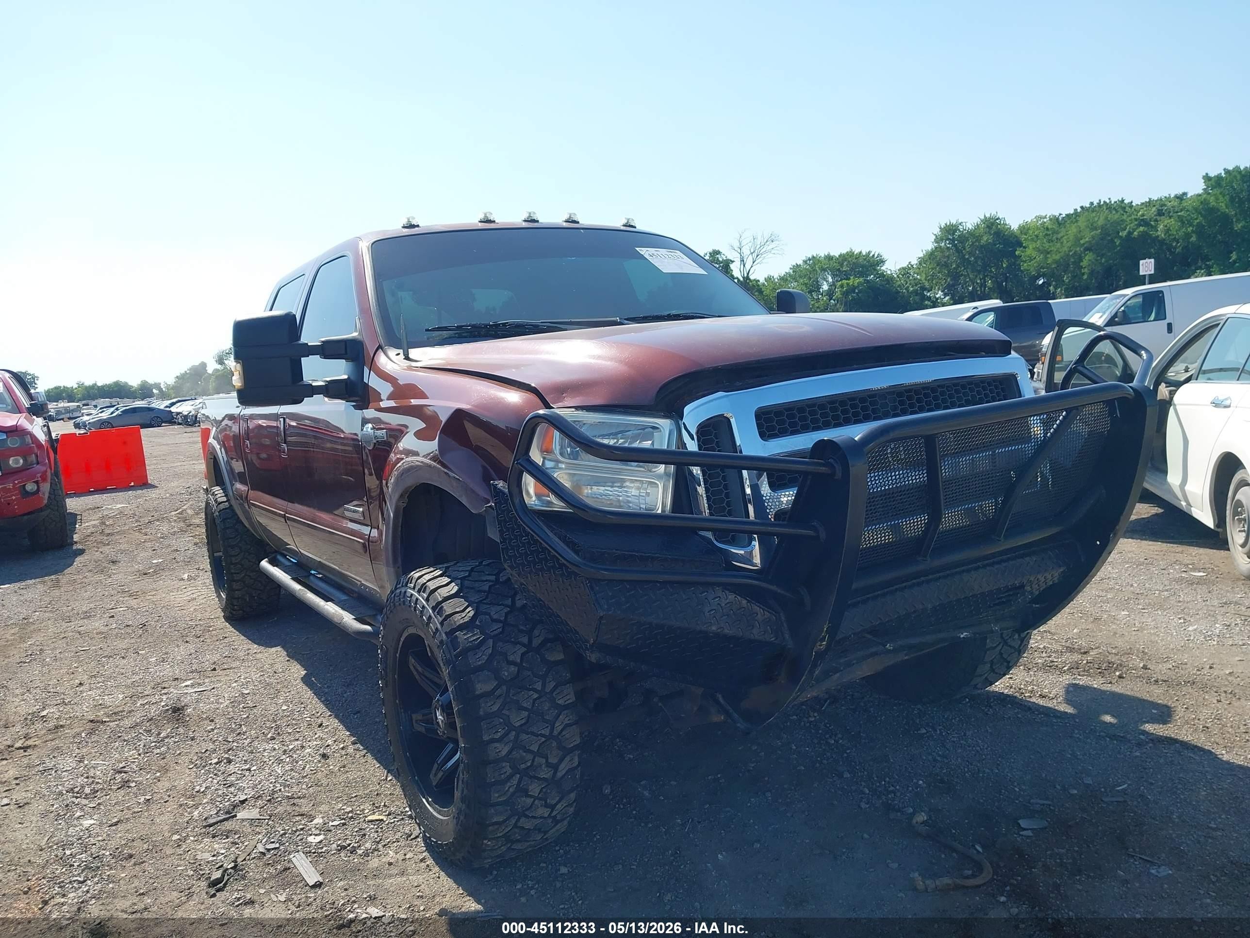 2006 Ford F-250 Lariat/xl/xlt Maroon vin: 1FTSW21P96EB66995