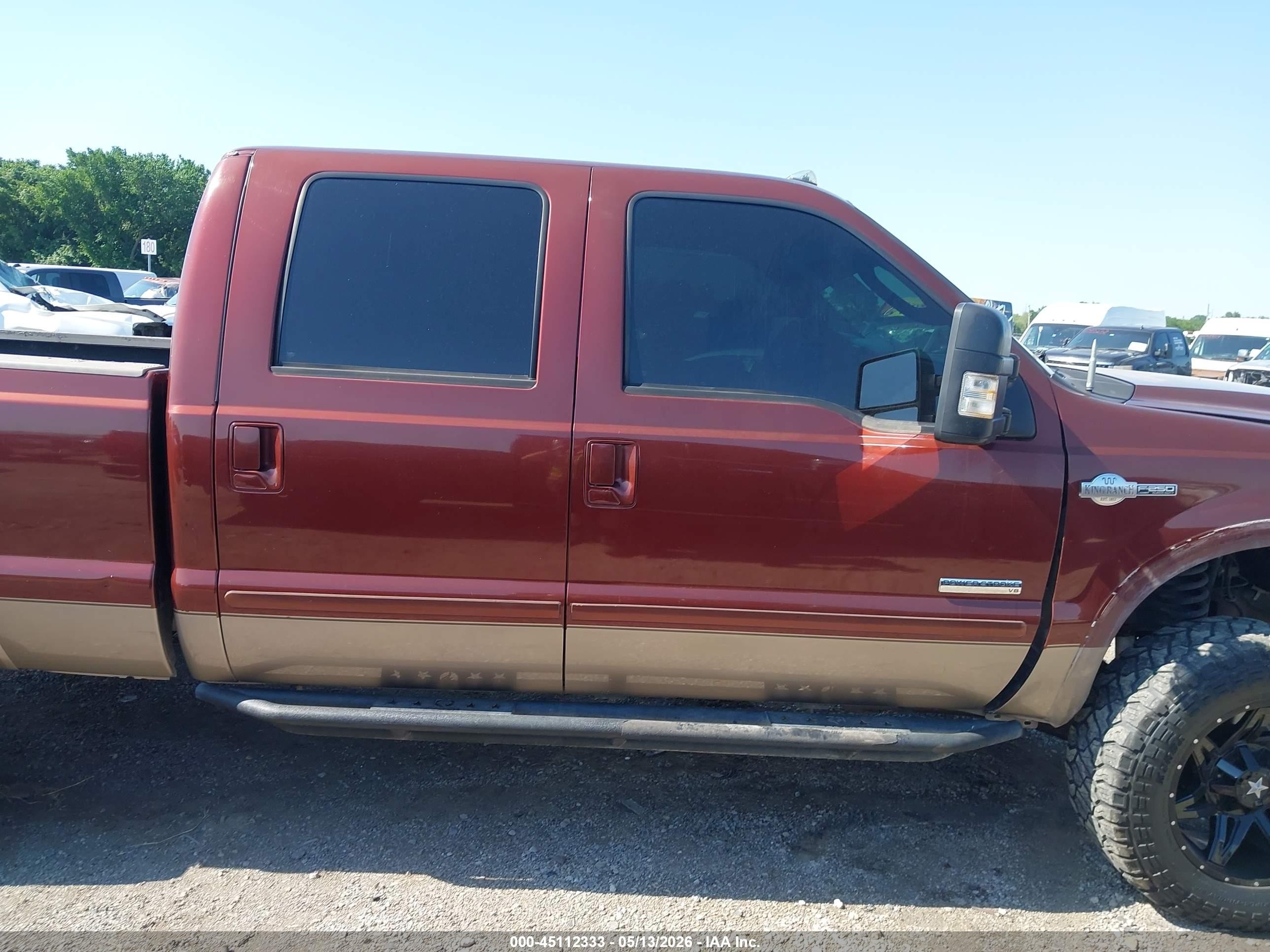 2006 Ford F-250 Lariat/xl/xlt Maroon vin: 1FTSW21P96EB66995