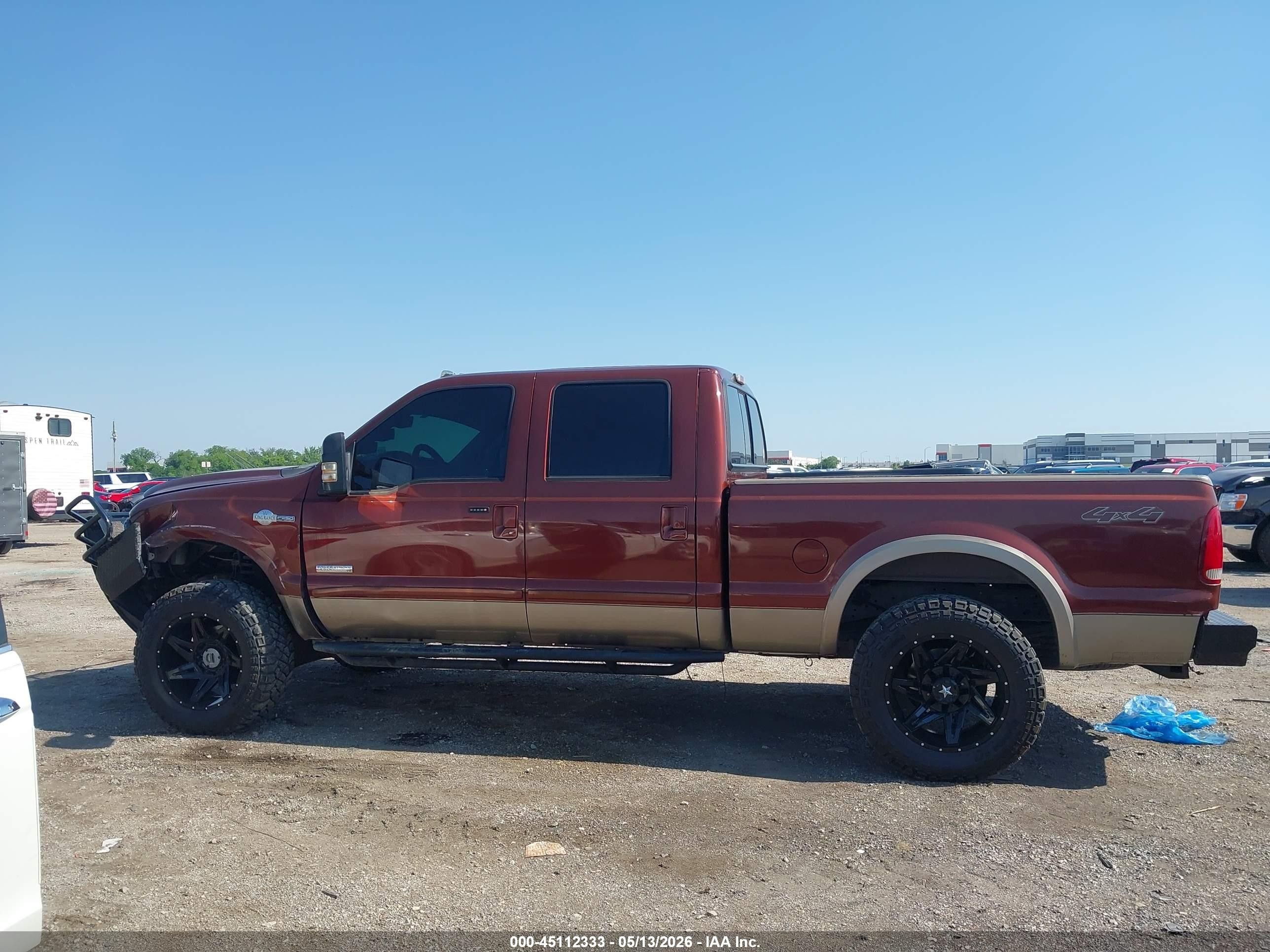 2006 Ford F-250 Lariat/xl/xlt Maroon vin: 1FTSW21P96EB66995