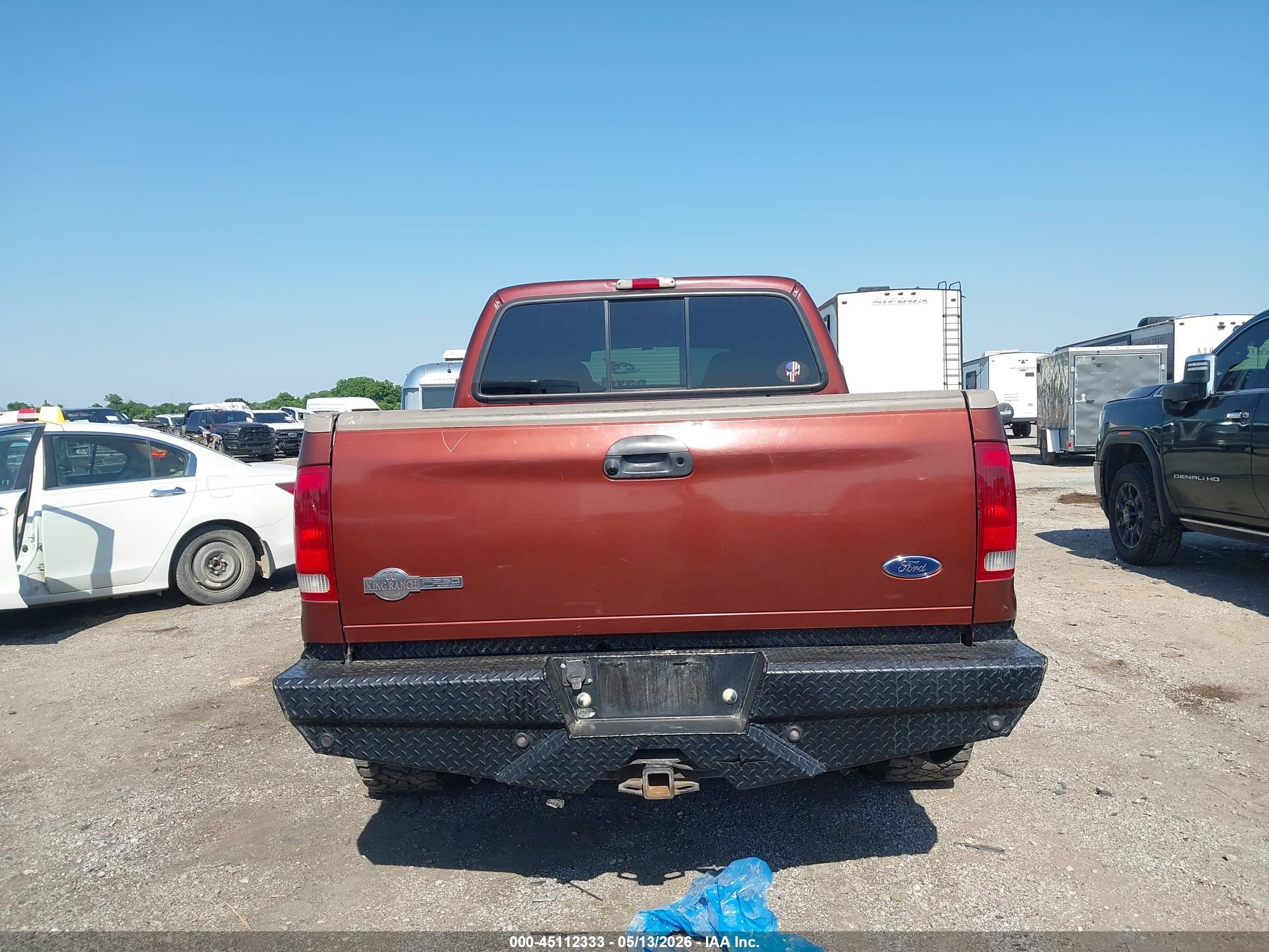 2006 Ford F-250 Lariat/xl/xlt Maroon vin: 1FTSW21P96EB66995
