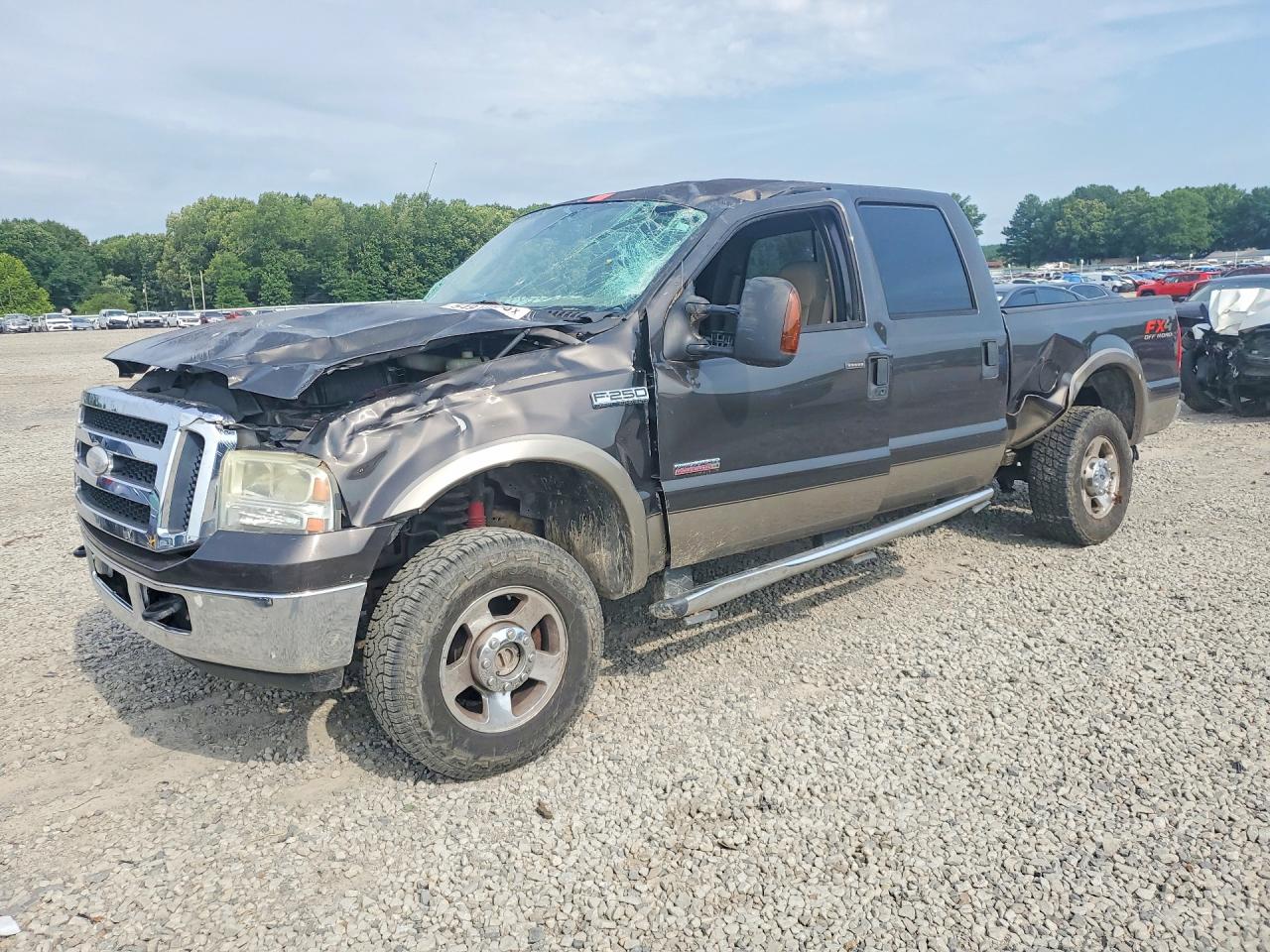 2006 Ford F250 Super Duty Gray vin: 1FTSW21P96EB75373