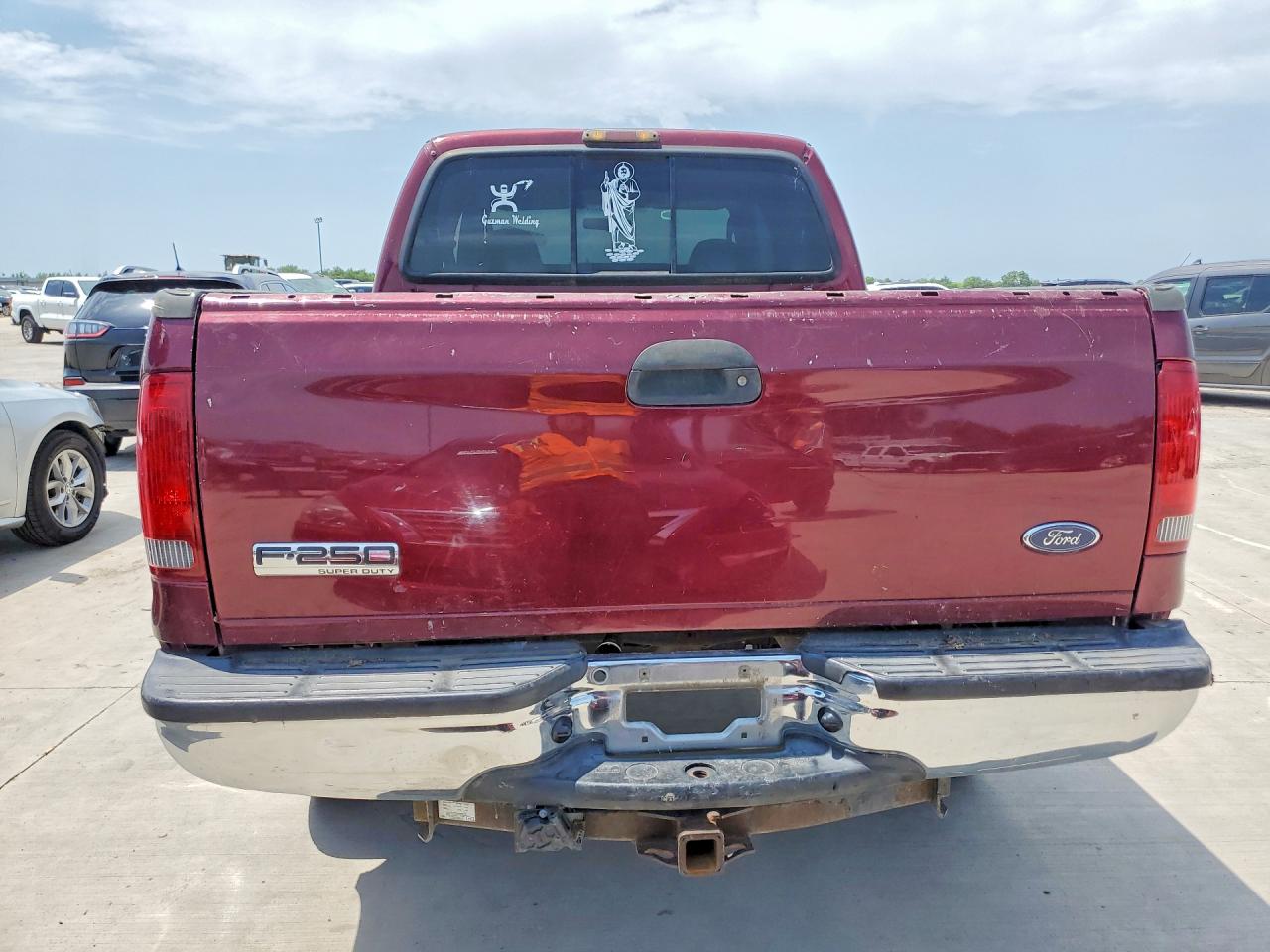 2007 Ford F250 Super Duty Red vin: 1FTSW21P97EA09114