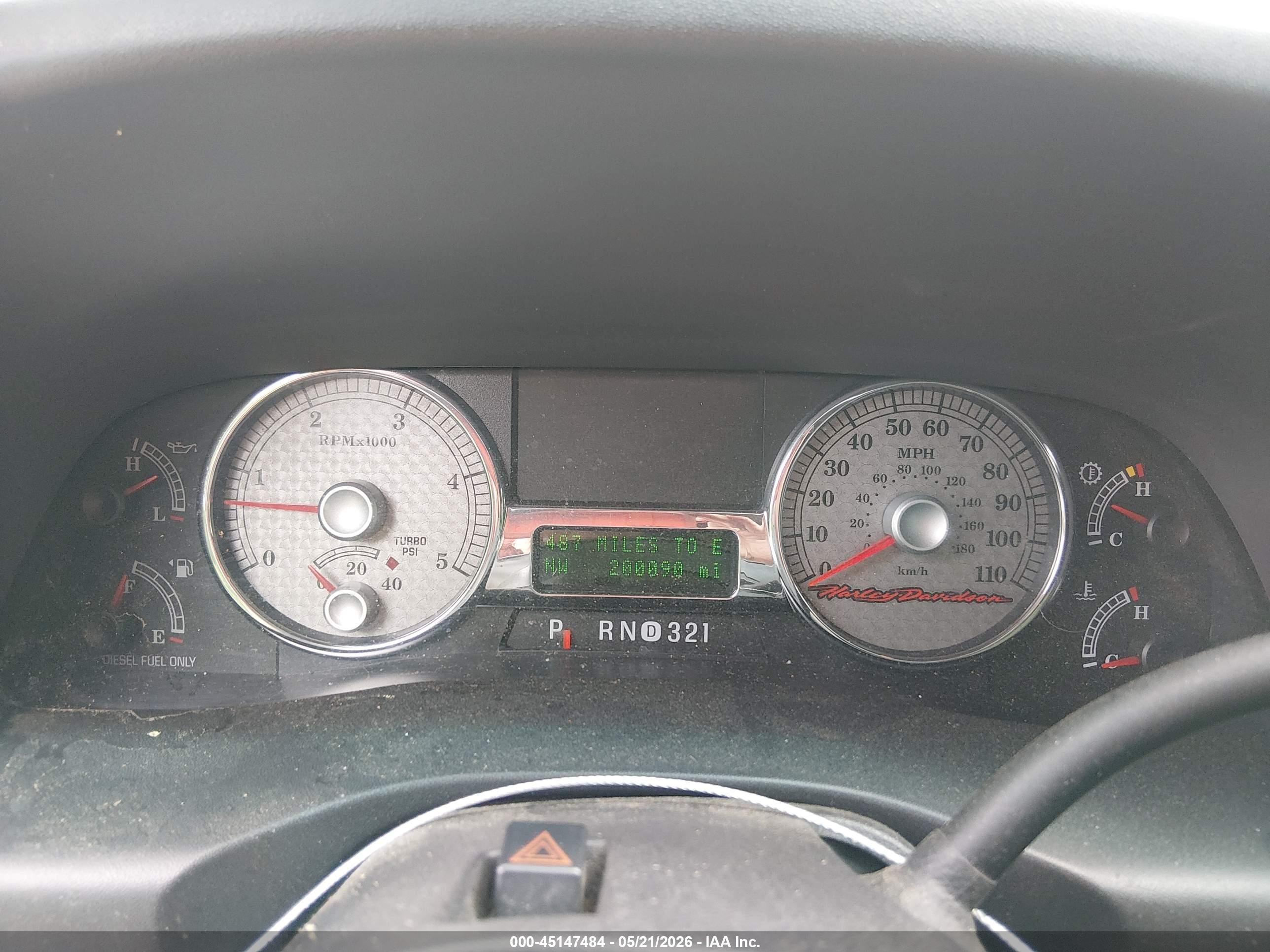 2007 Ford F-250 Lariat/xl/xlt Black vin: 1FTSW21P97EA97310