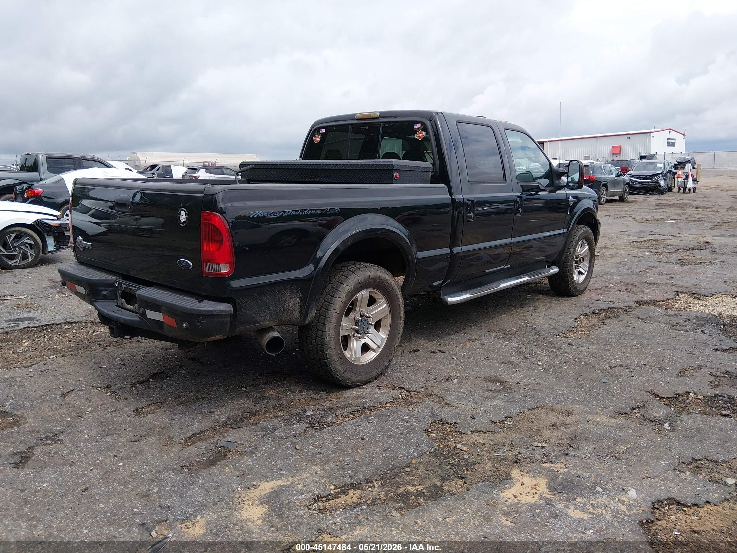 2007 Ford F-250 Lariat/xl/xlt Black vin: 1FTSW21P97EA97310