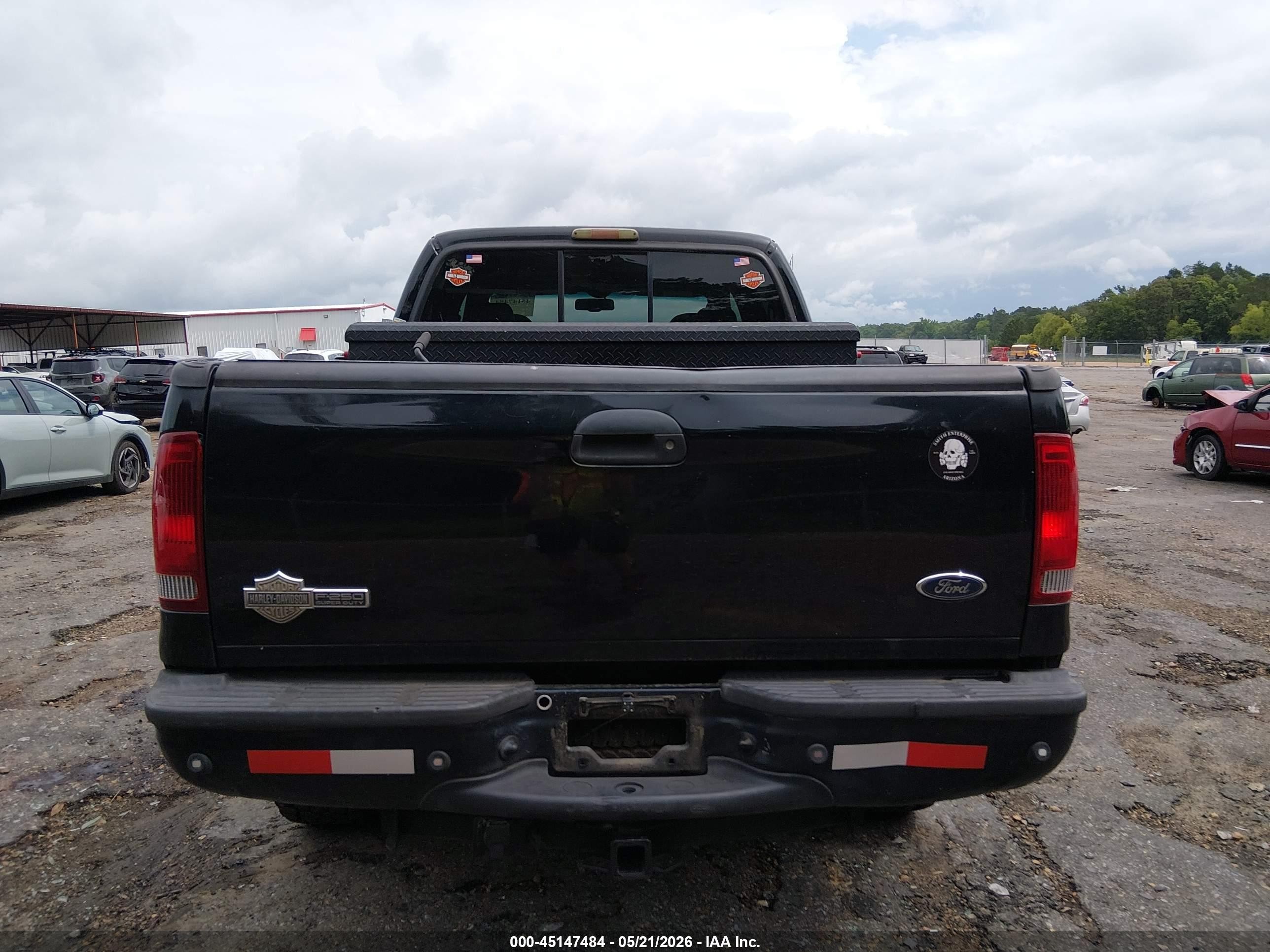 2007 Ford F-250 Lariat/xl/xlt Black vin: 1FTSW21P97EA97310