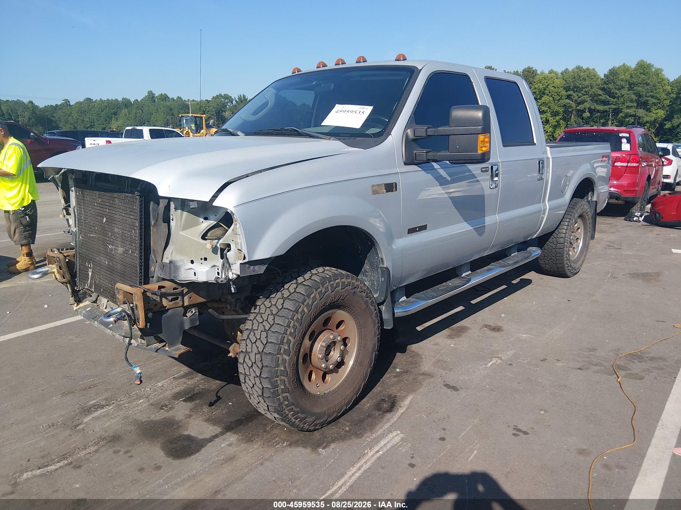 2007 Ford F-250 Lariat/xl/xlt Silver vin: 1FTSW21P97EB14414