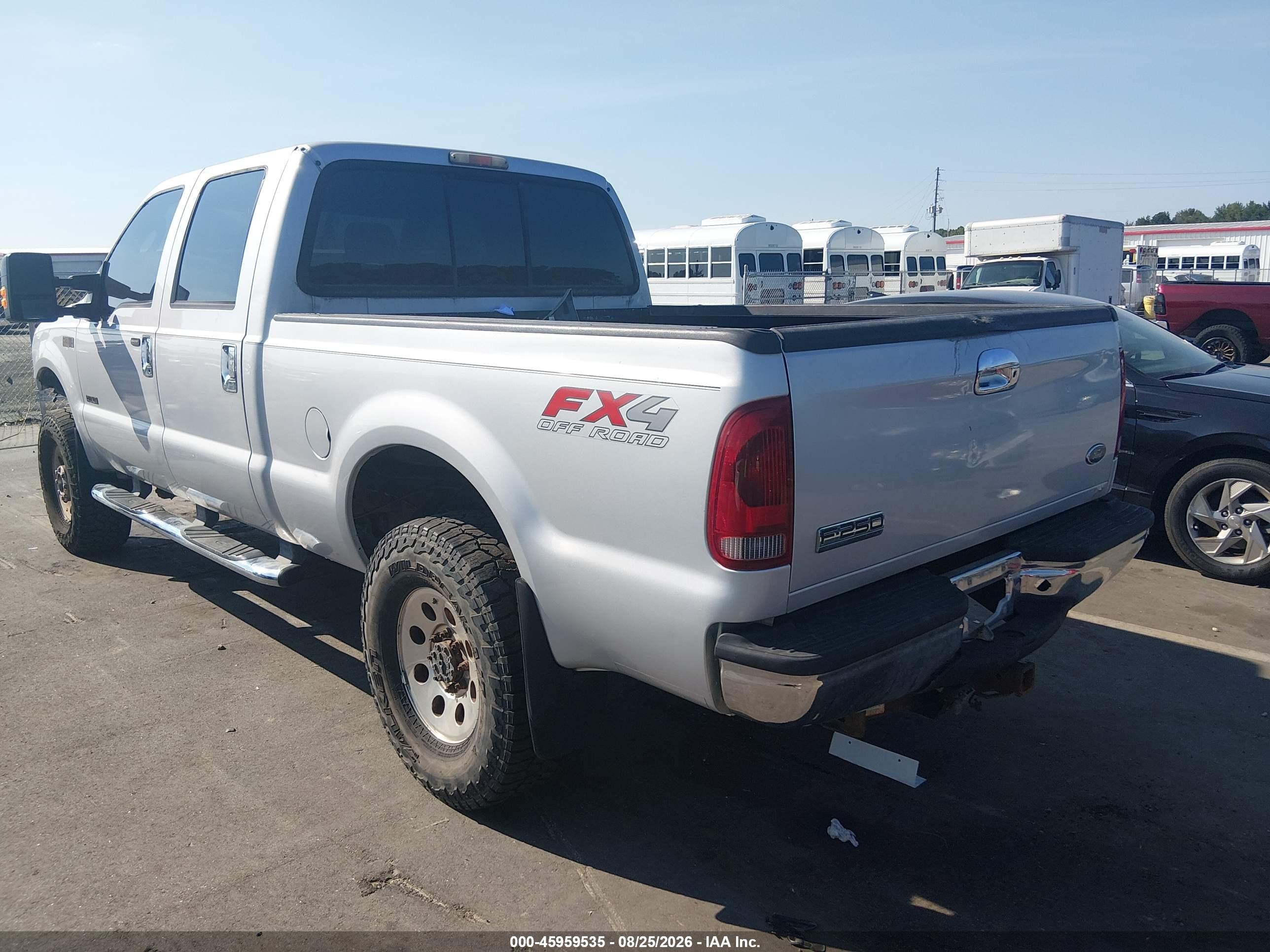2007 Ford F-250 Lariat/xl/xlt Silver vin: 1FTSW21P97EB14414