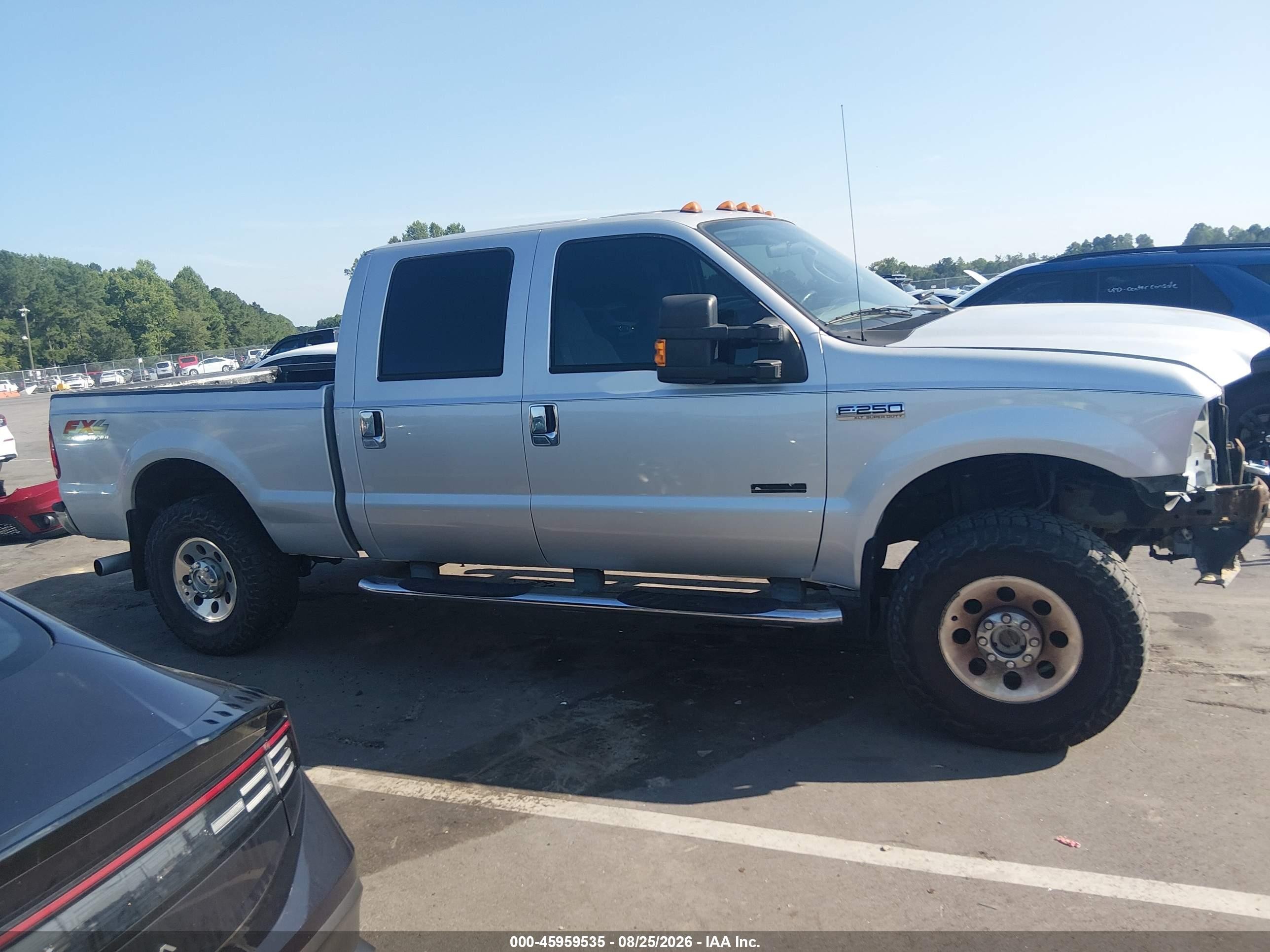 2007 Ford F-250 Lariat/xl/xlt Silver vin: 1FTSW21P97EB14414
