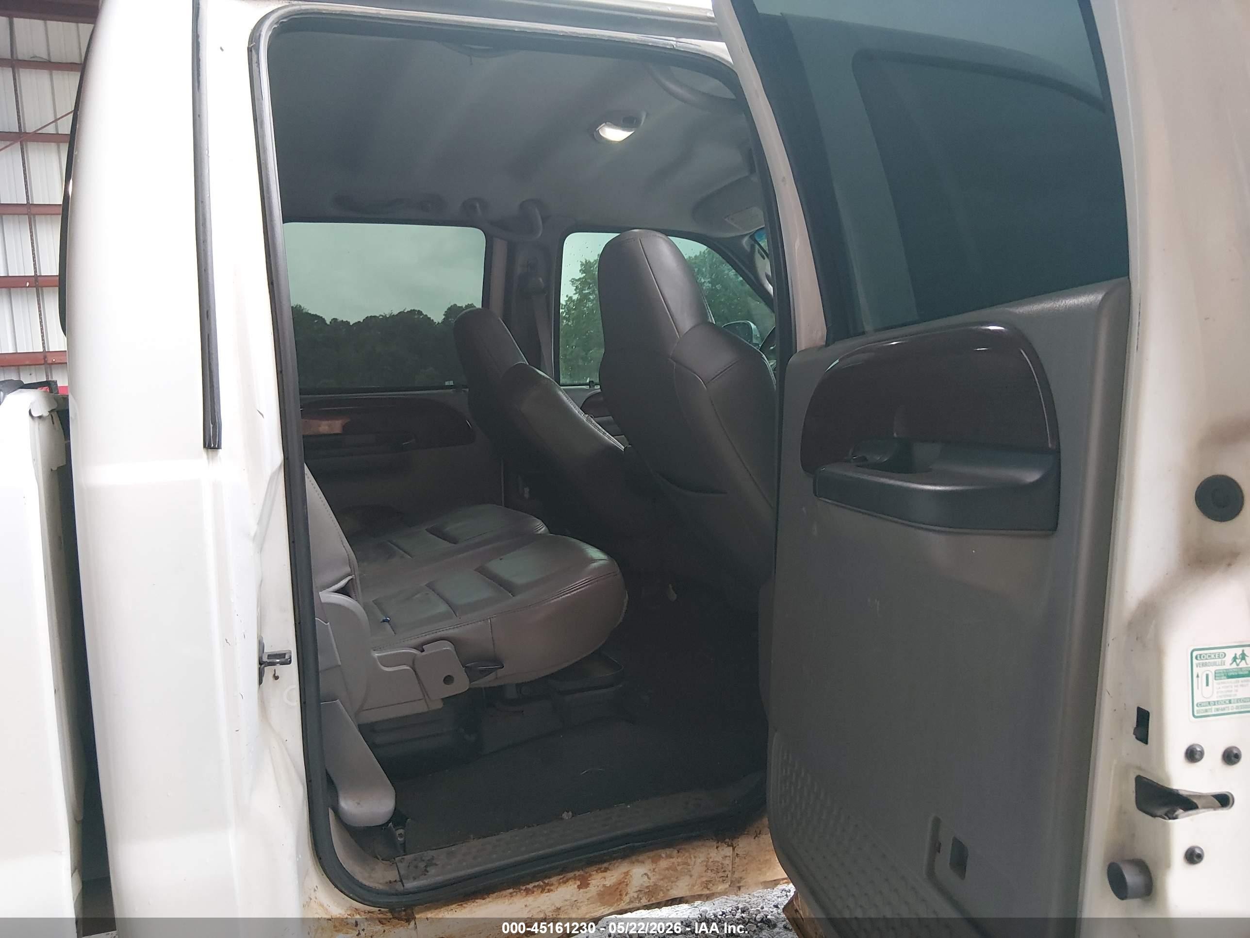 2007 Ford F-250 Lariat/xl/xlt White vin: 1FTSW21P97EB24005