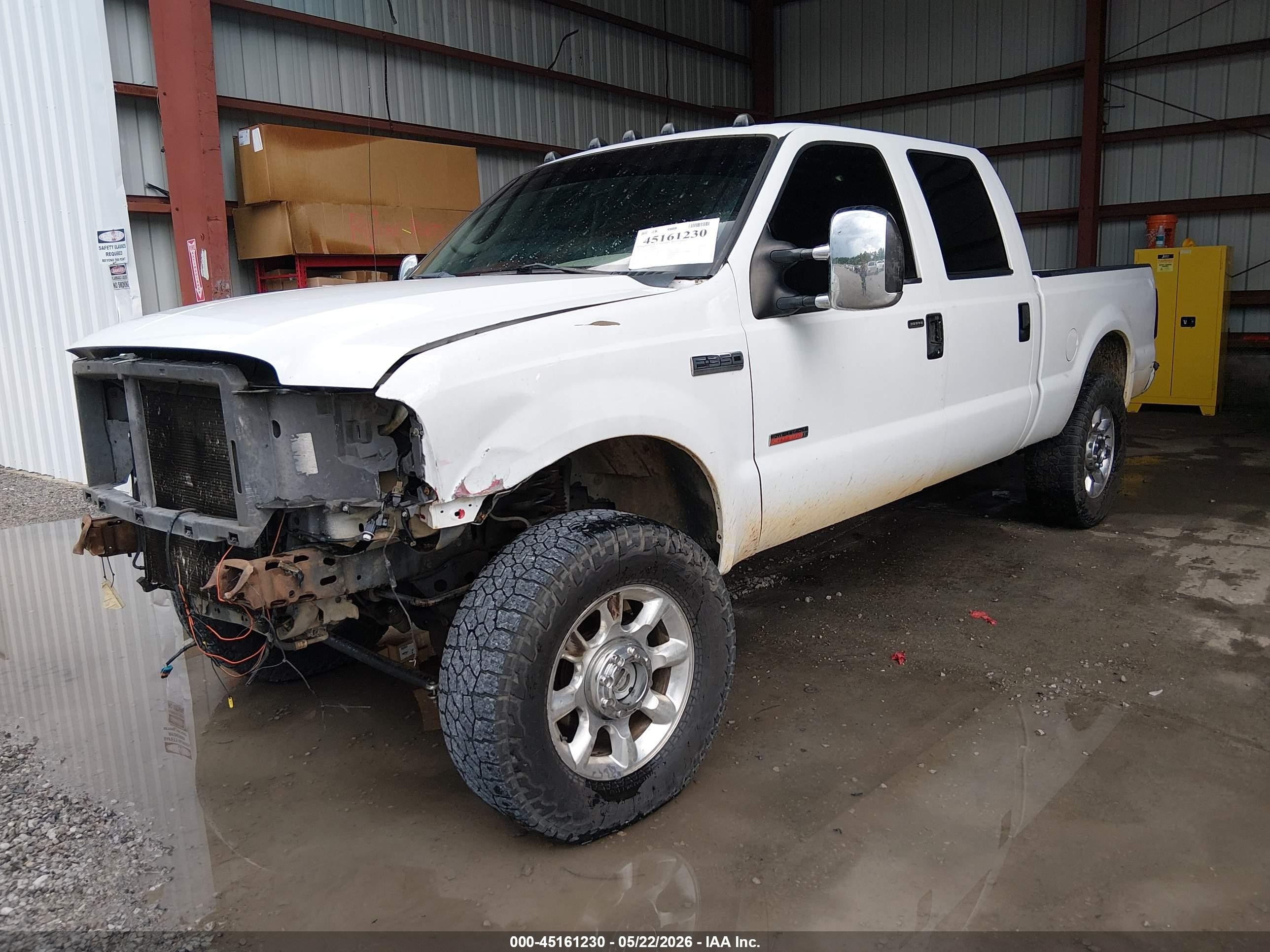 2007 Ford F-250 Lariat/xl/xlt White vin: 1FTSW21P97EB24005