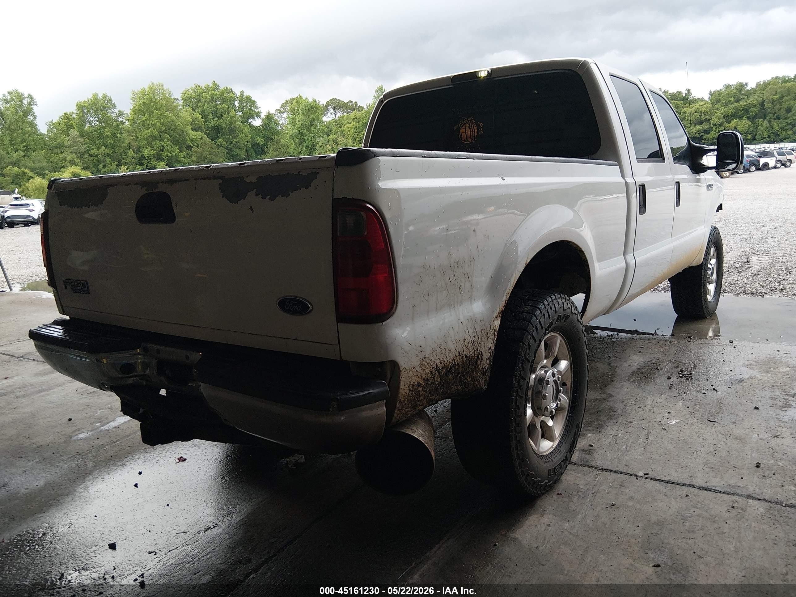 2007 Ford F-250 Lariat/xl/xlt White vin: 1FTSW21P97EB24005