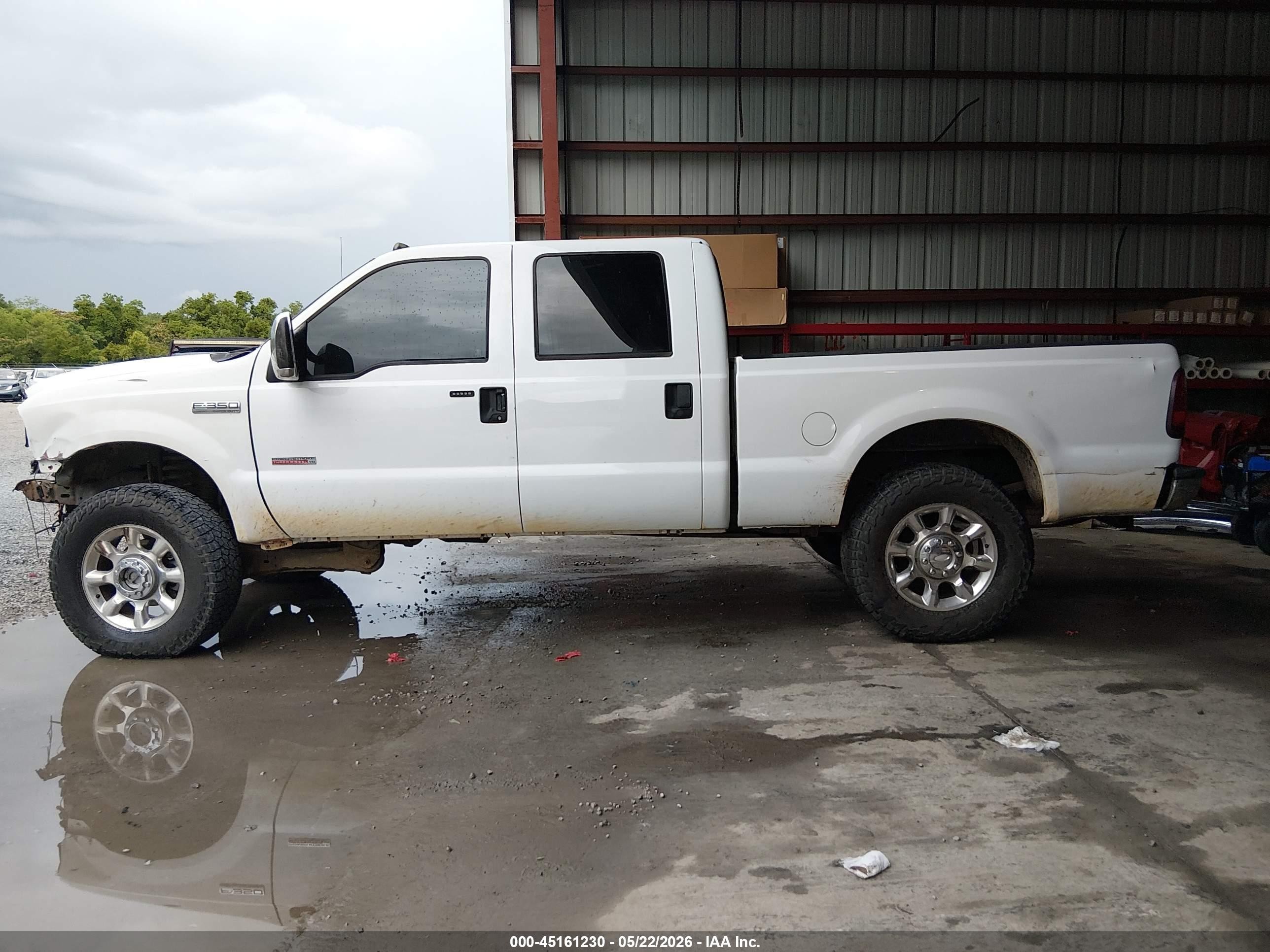 2007 Ford F-250 Lariat/xl/xlt White vin: 1FTSW21P97EB24005