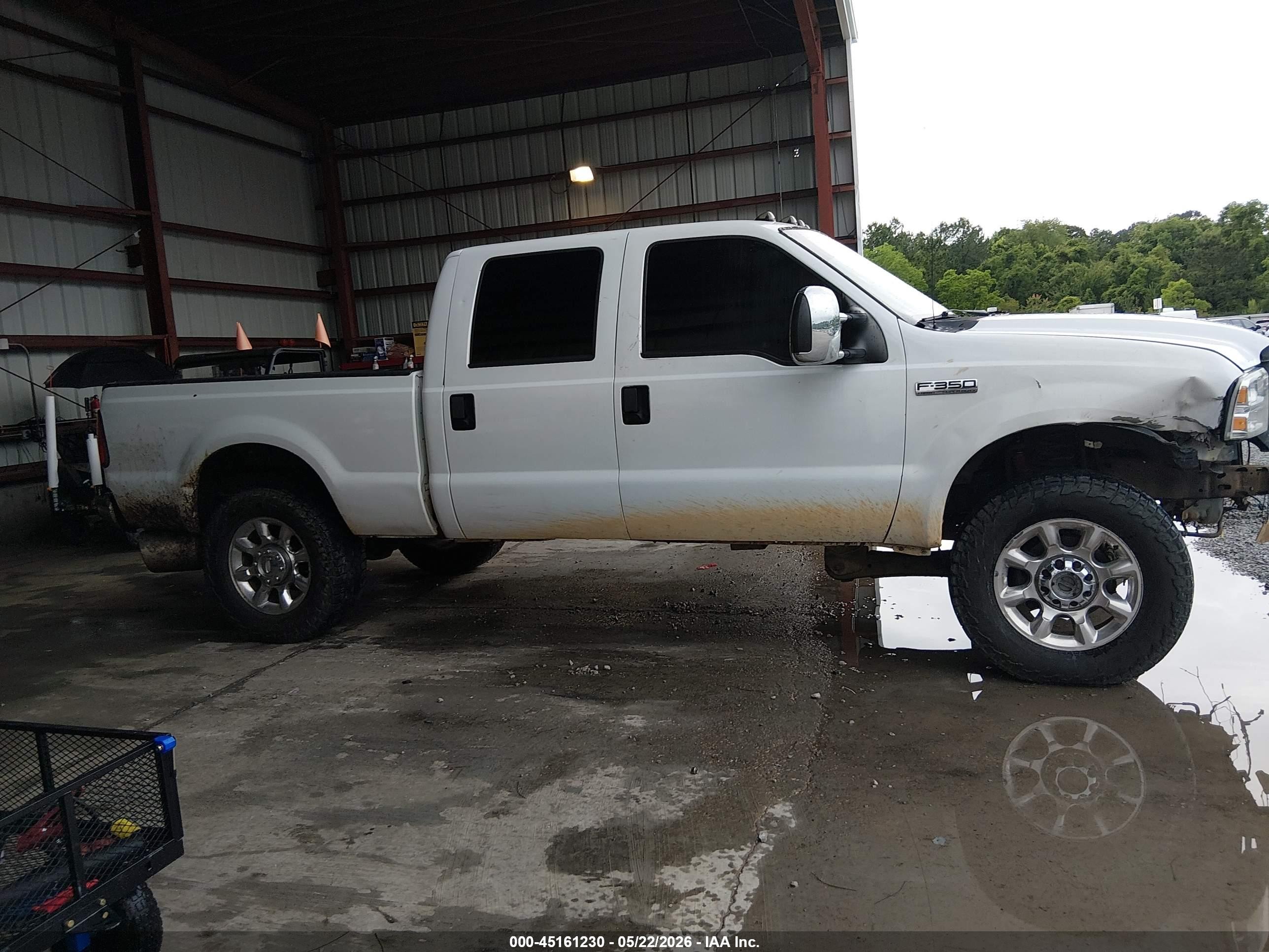 2007 Ford F-250 Lariat/xl/xlt White vin: 1FTSW21P97EB24005