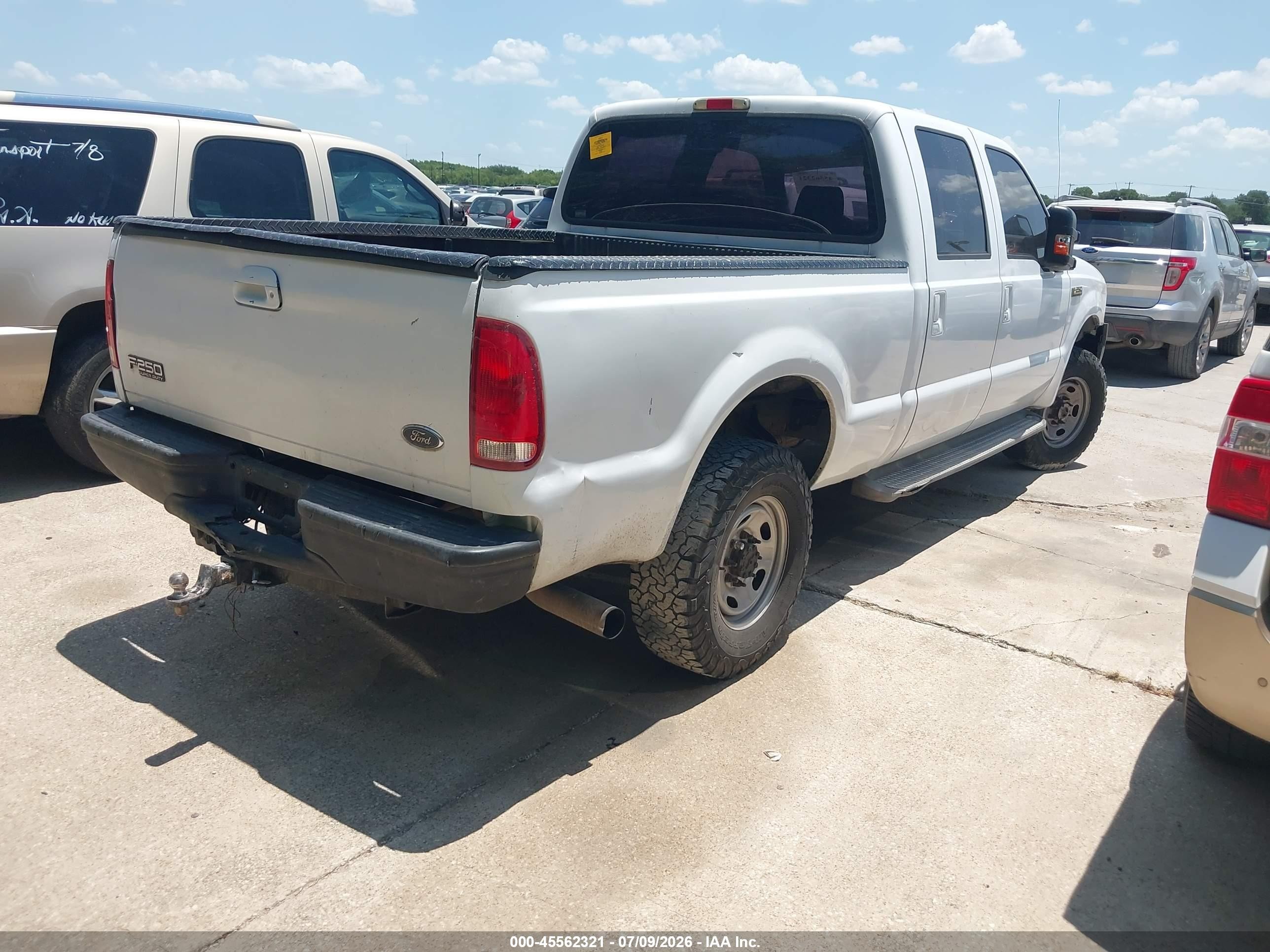 2005 Ford F-250 Lariat/xl/xlt White vin: 1FTSW21PX5EA81453