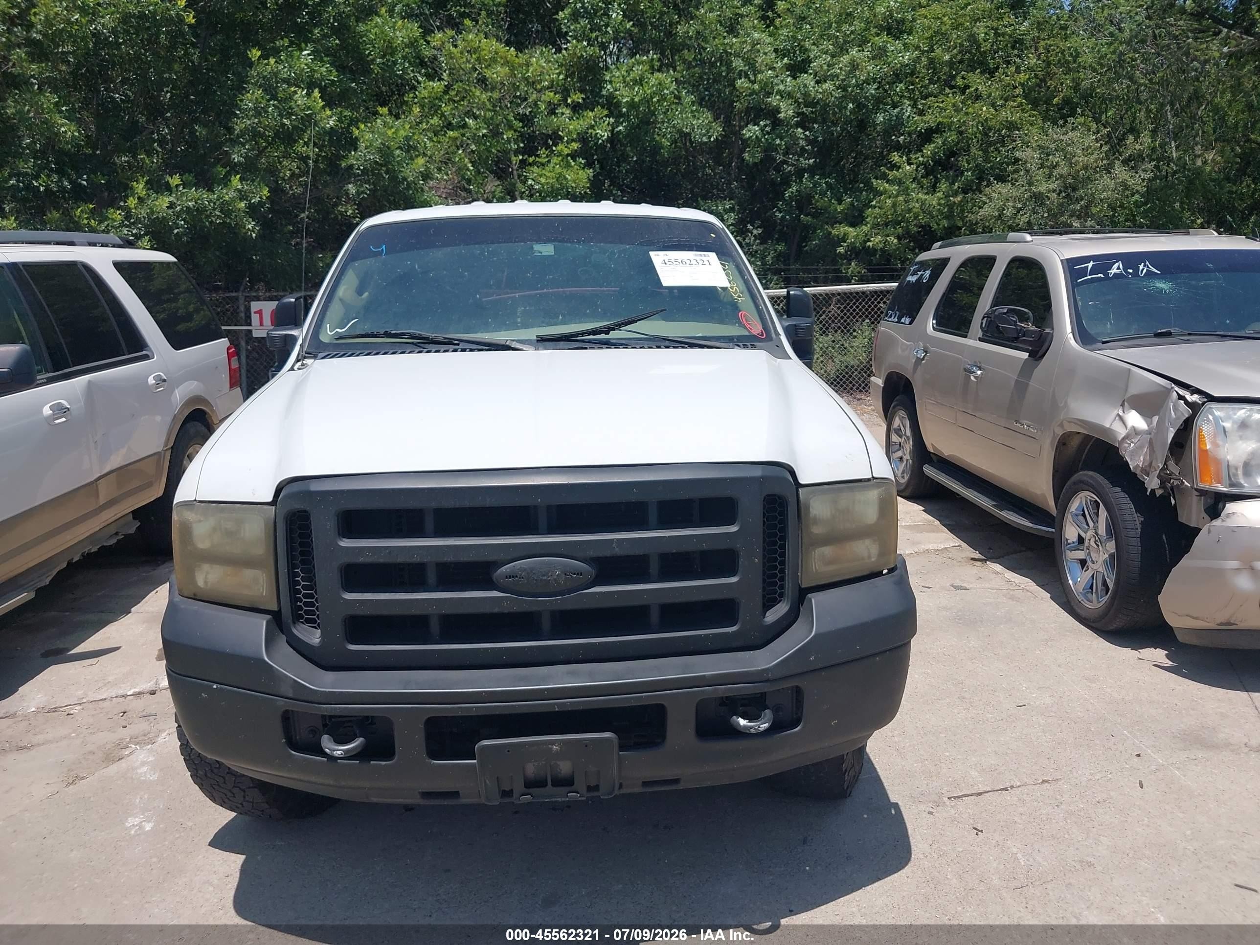 2005 Ford F-250 Lariat/xl/xlt White vin: 1FTSW21PX5EA81453