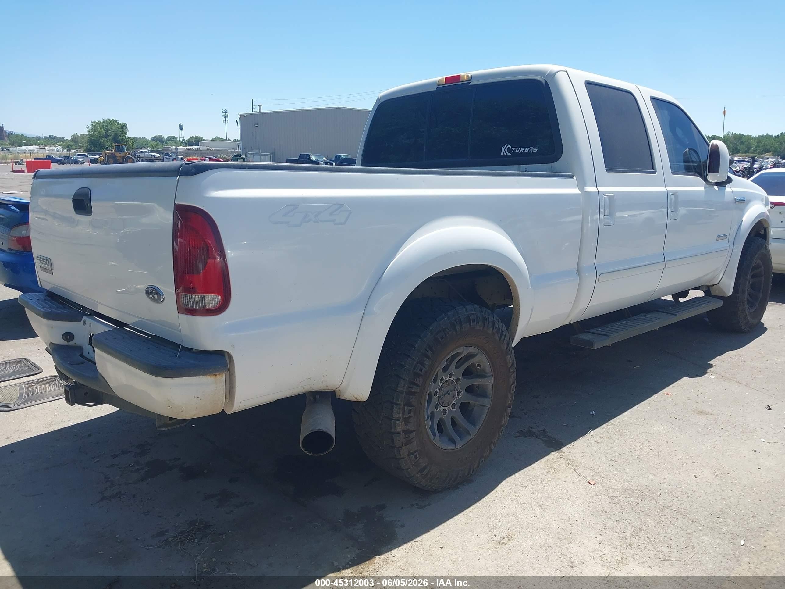 2006 Ford F-250 Lariat/xl/xlt White vin: 1FTSW21PX6EB20592