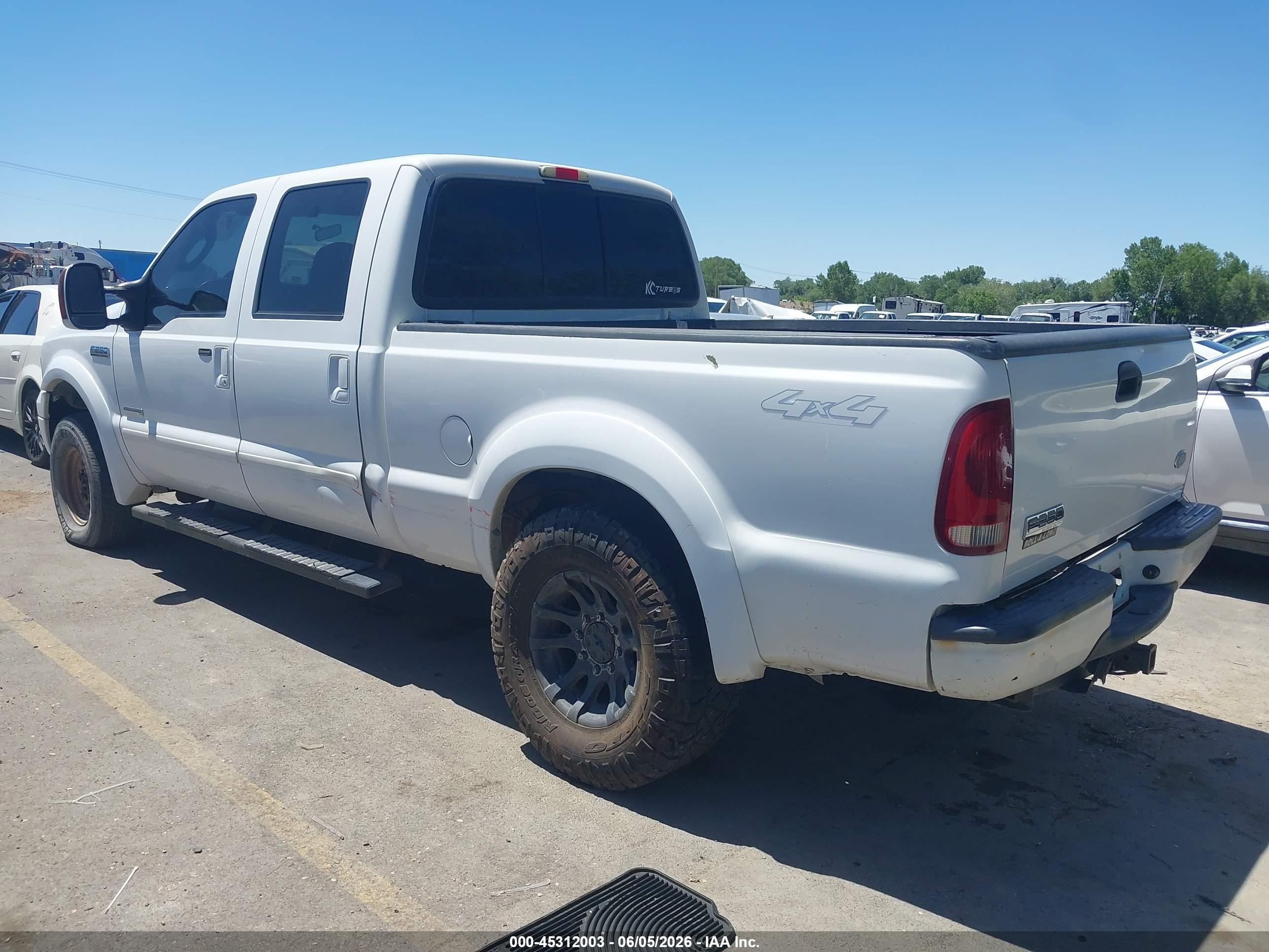 2006 Ford F-250 Lariat/xl/xlt White vin: 1FTSW21PX6EB20592
