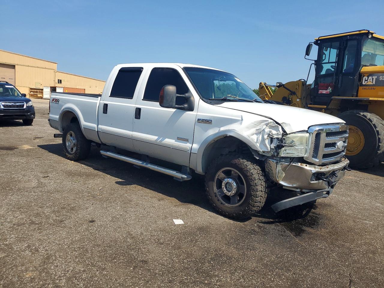2006 Ford F250 Super Duty White vin: 1FTSW21PX6EB85751