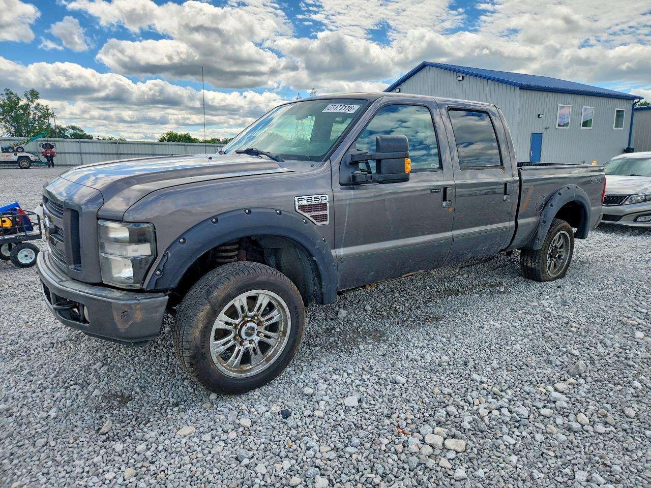 2008 Ford F250 Super Duty Gray vin: 1FTSW21R08EA21901
