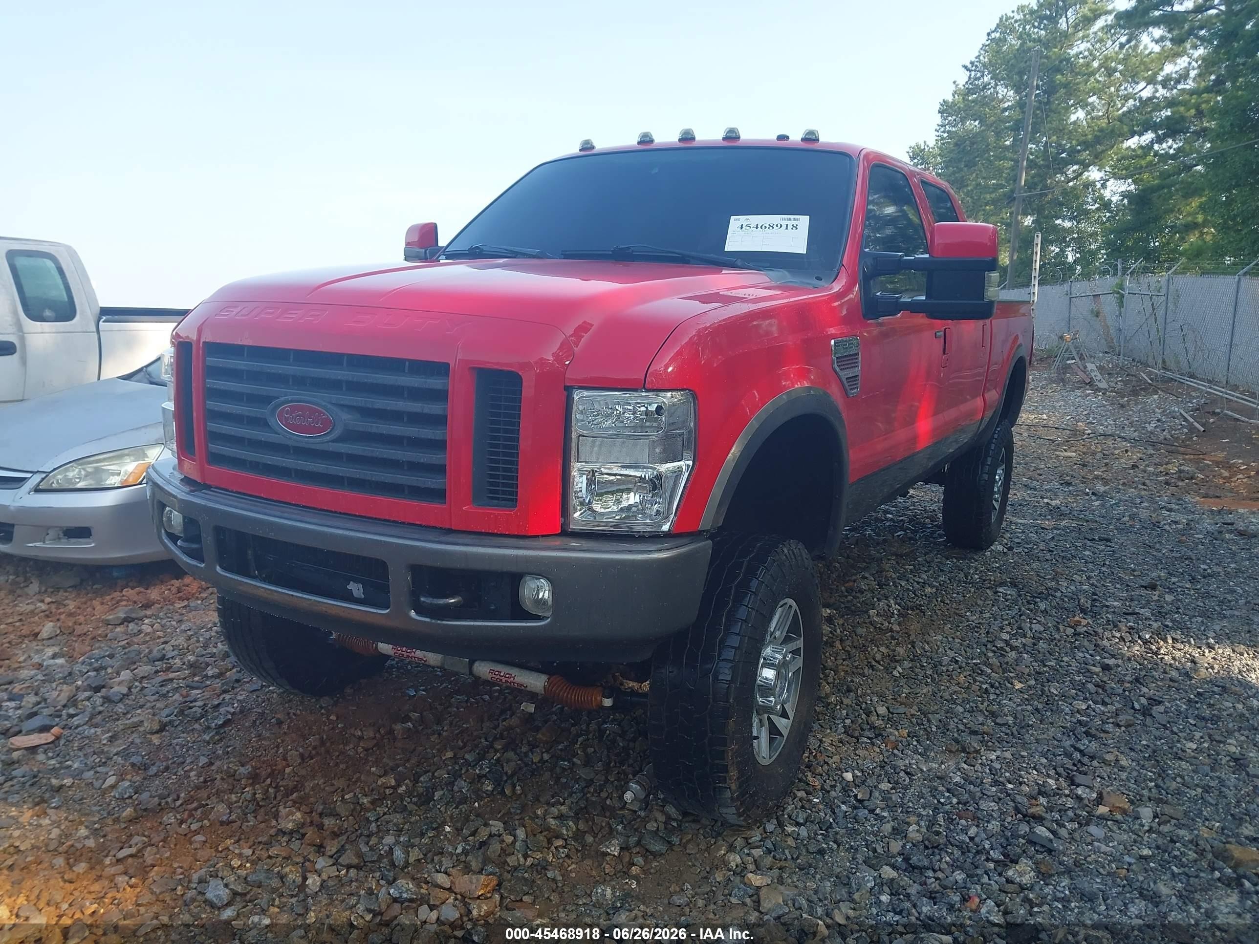 2008 Ford Super Duty F-250 Srw Fx4 Red vin: 1FTSW21R08EB98559