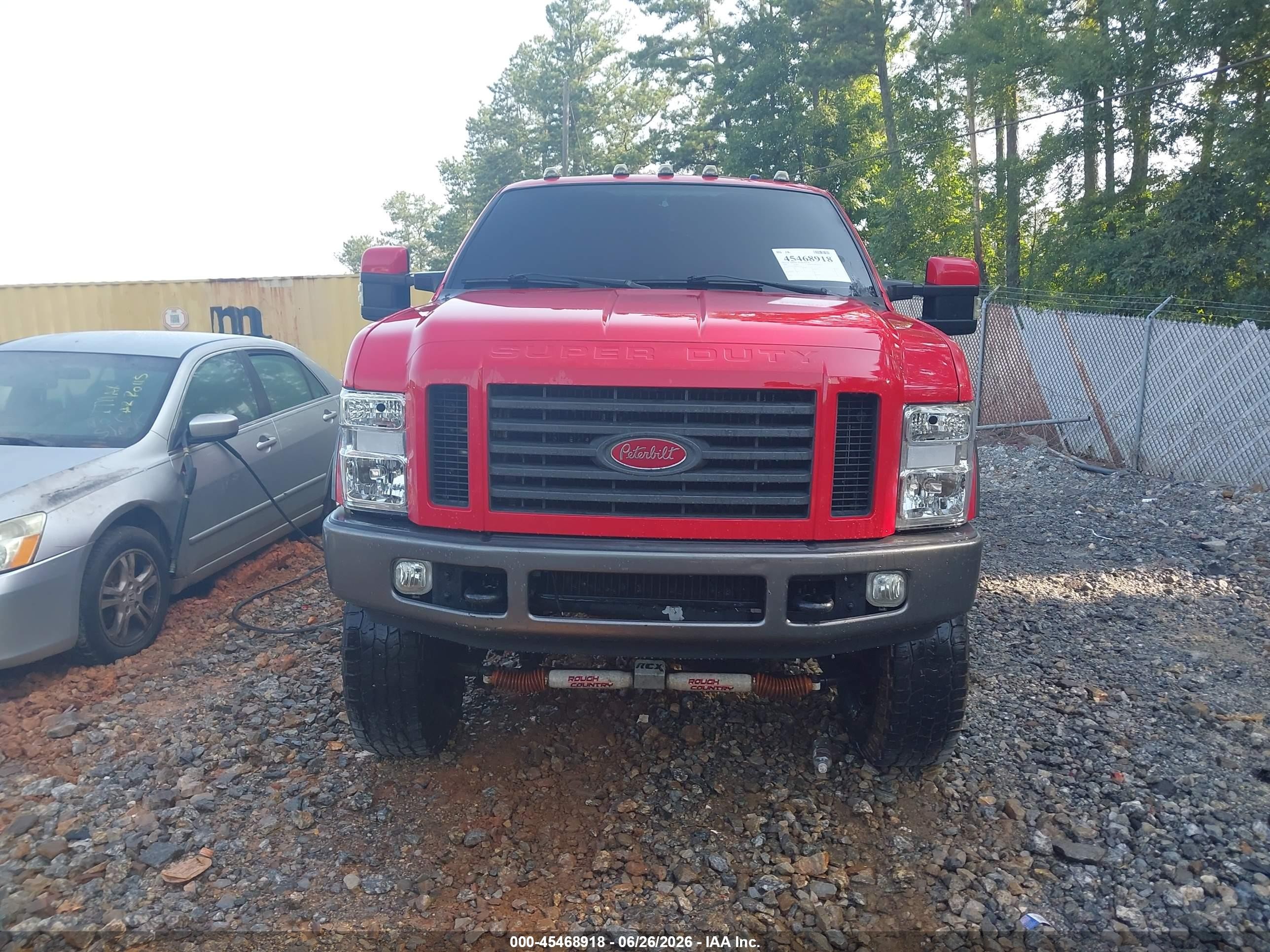 2008 Ford Super Duty F-250 Srw Fx4 Red vin: 1FTSW21R08EB98559