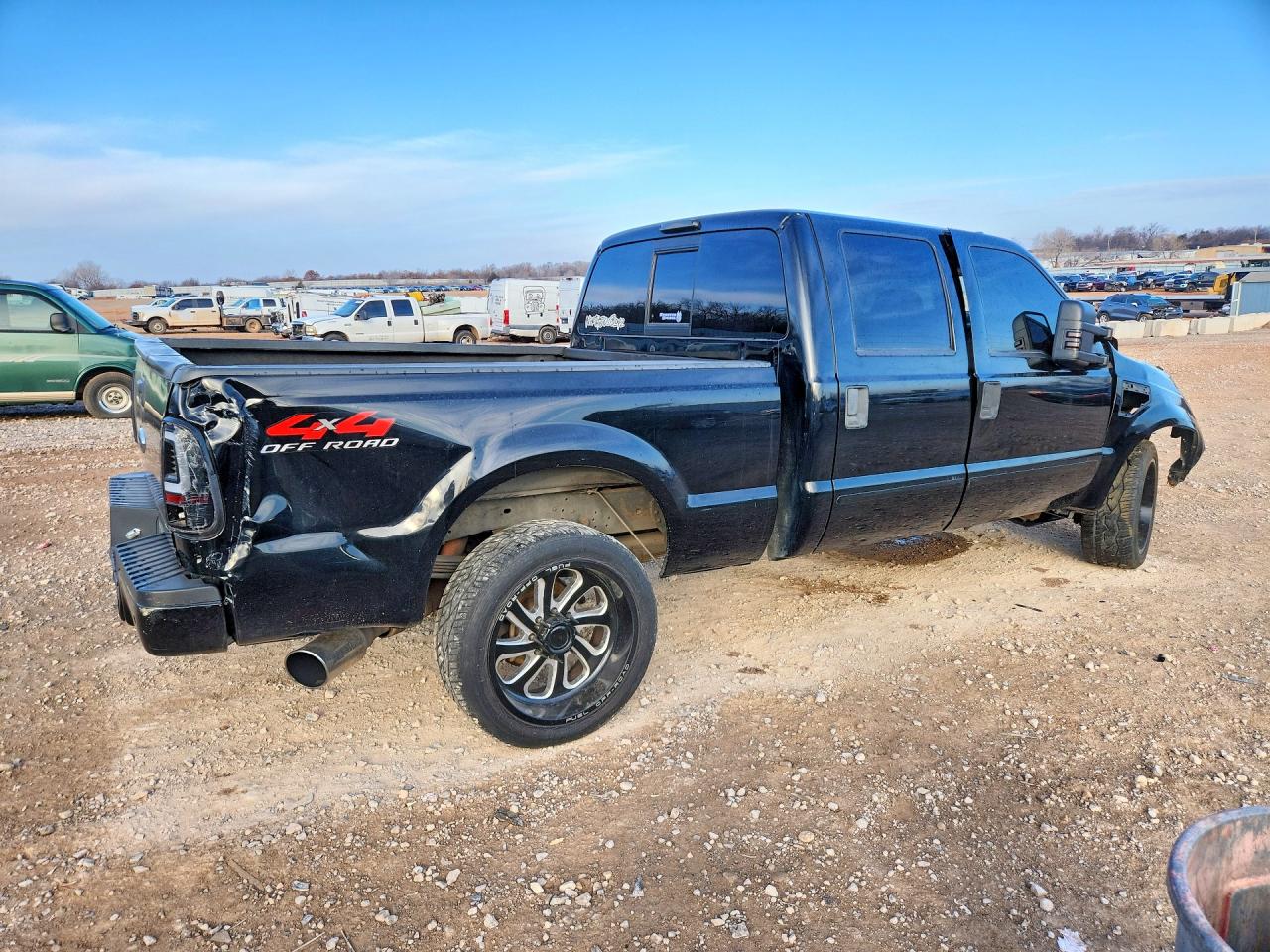 2008 Ford F250 Super Duty Black vin: 1FTSW21R08EC24674