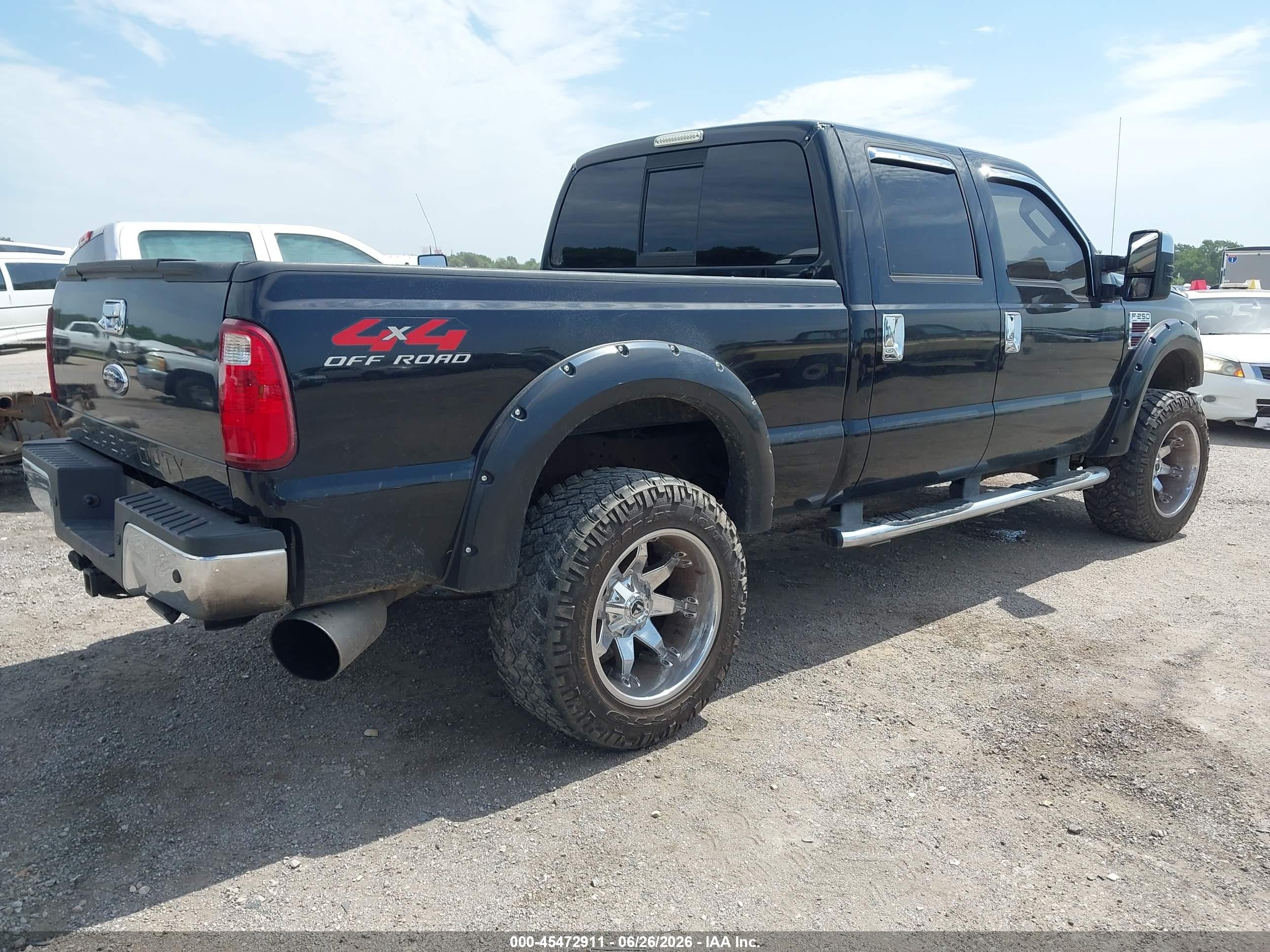 2008 Ford Super Duty F-250 Srw Fx4/harley-davidson/king Ranch/lariat/xl/xlt Black vin: 1FTSW21R08EC26523