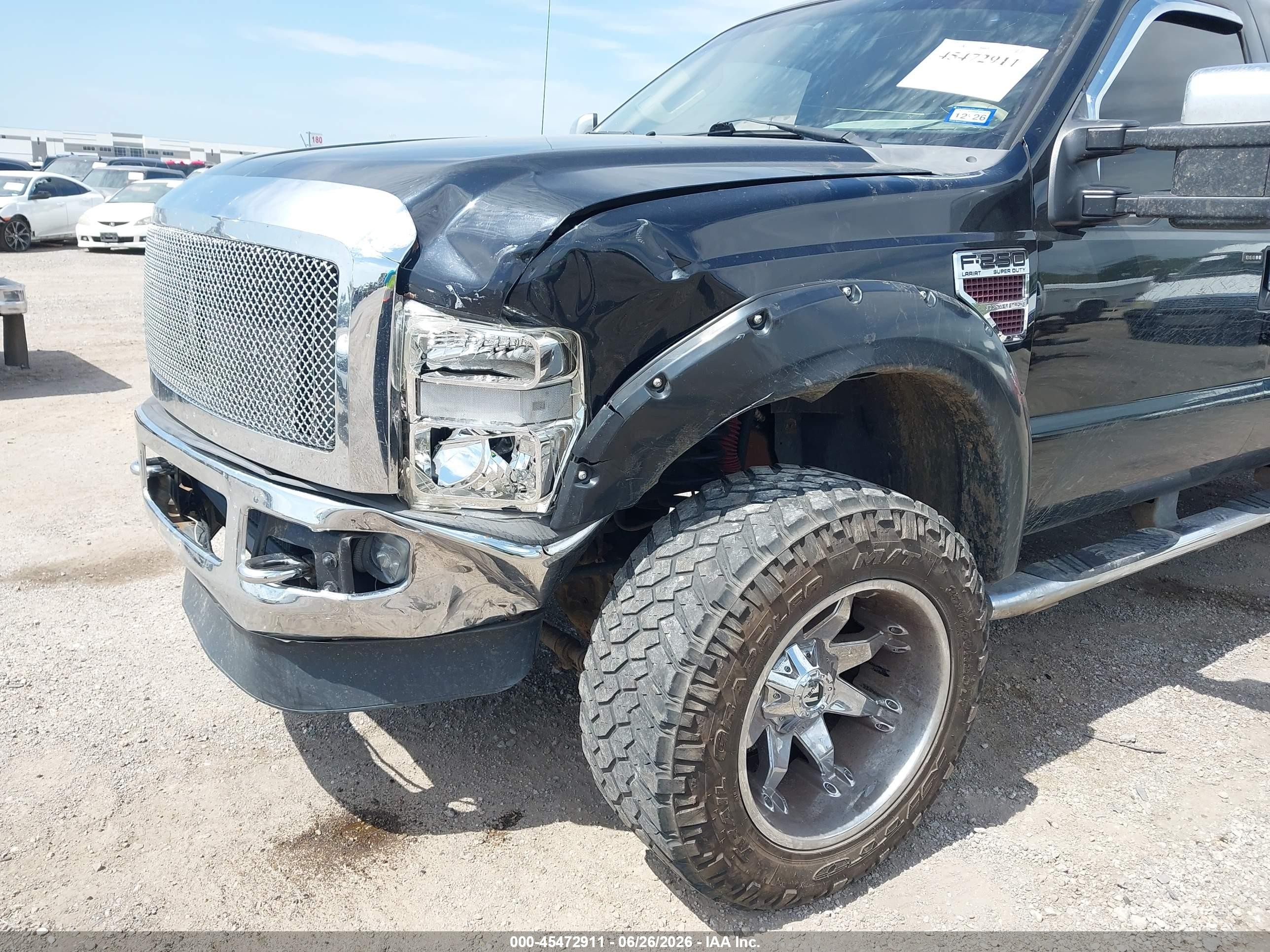 2008 Ford Super Duty F-250 Srw Fx4/harley-davidson/king Ranch/lariat/xl/xlt Black vin: 1FTSW21R08EC26523