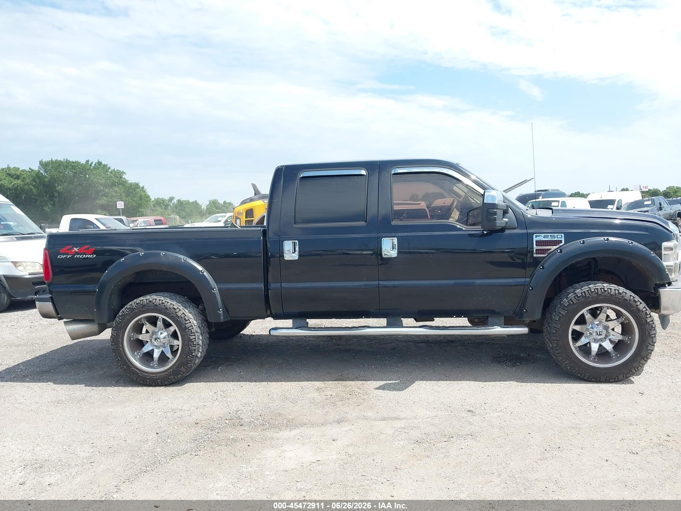 2008 Ford Super Duty F-250 Srw Fx4/harley-davidson/king Ranch/lariat/xl/xlt Black vin: 1FTSW21R08EC26523