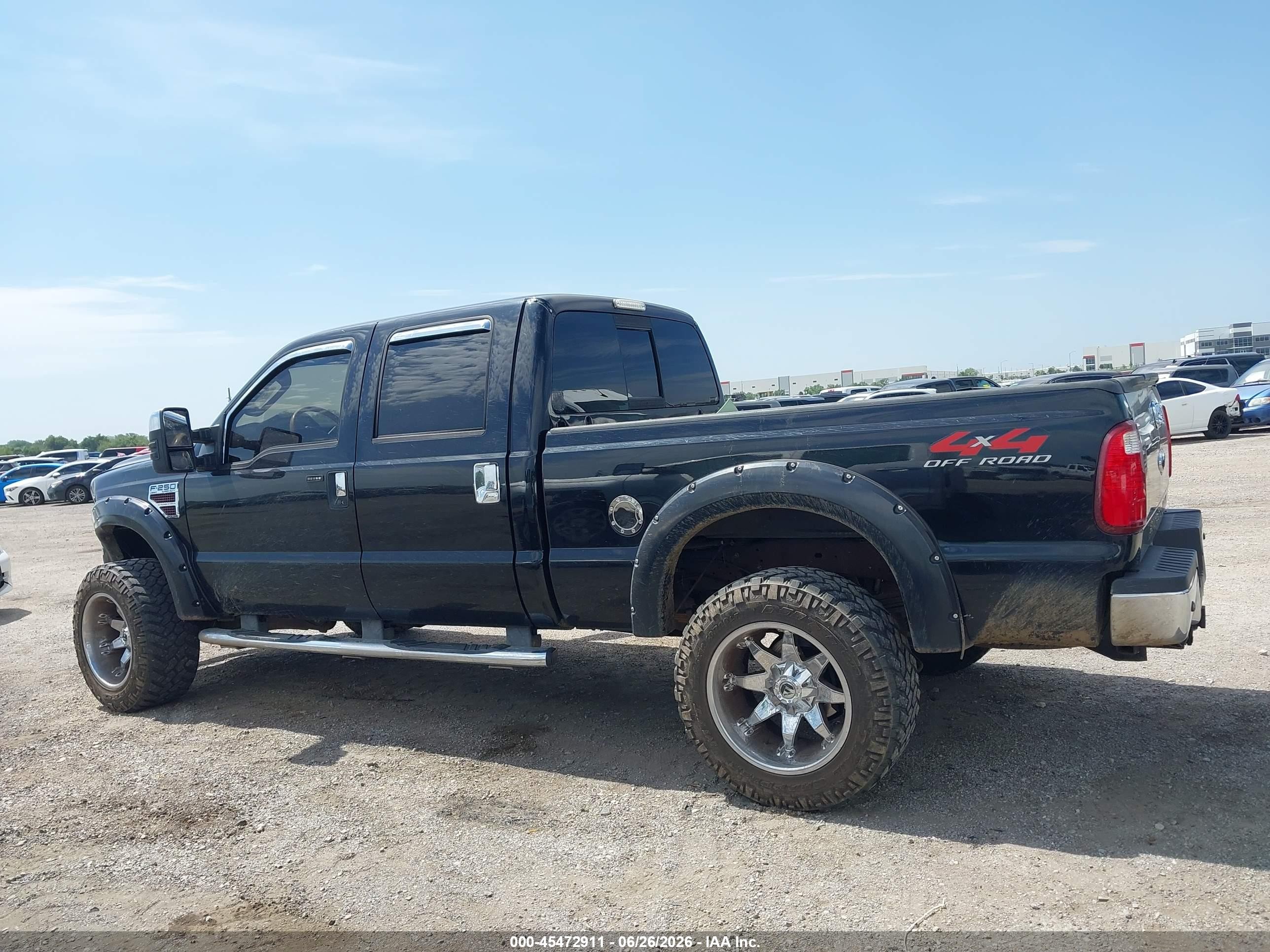 2008 Ford Super Duty F-250 Srw Fx4/harley-davidson/king Ranch/lariat/xl/xlt Black vin: 1FTSW21R08EC26523