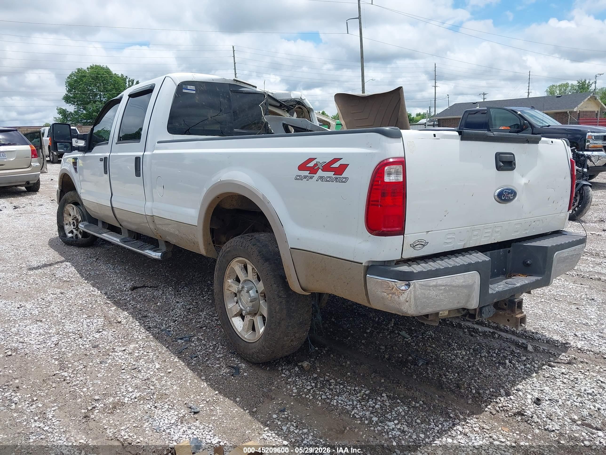 2008 Ford F-250 Fx4/harley-davidson/king Ranch/lariat/xl/xlt White vin: 1FTSW21R08ED11796