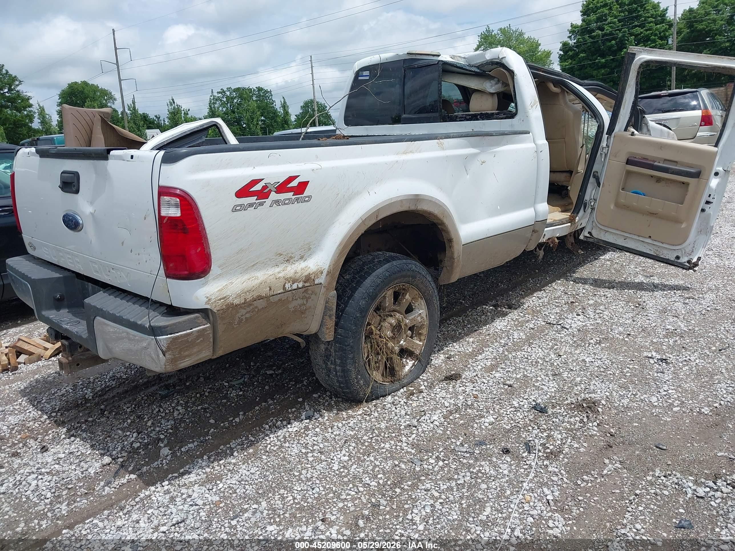 2008 Ford F-250 Fx4/harley-davidson/king Ranch/lariat/xl/xlt White vin: 1FTSW21R08ED11796