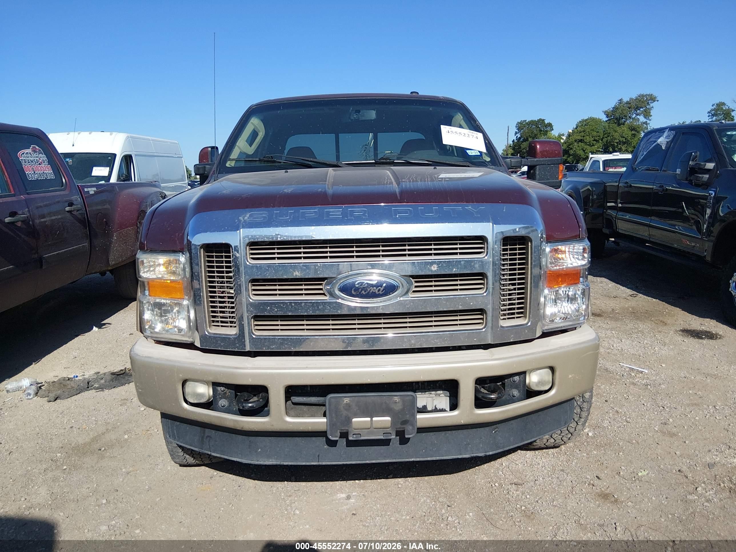 2009 Ford Super Duty F-250 Srw Cabelas/fx4/harley-davidson/king Ranch/lariat/xl/xlt Burgundy vin: 1FTSW21R09EA26758