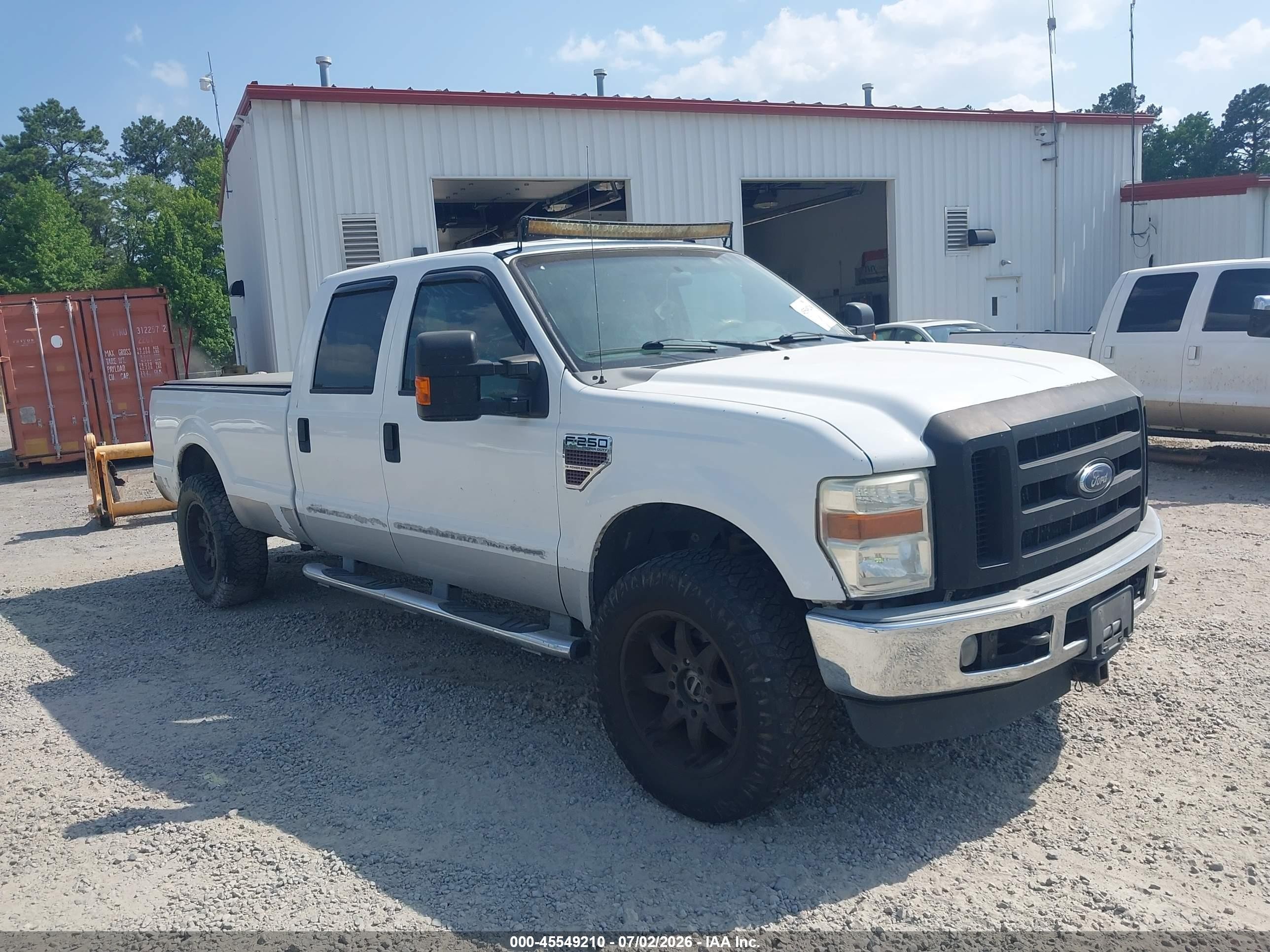 2008 Ford Super Duty F-250 Srw Fx4/harley-davidson/king Ranch/lariat/xl/xlt White vin: 1FTSW21R18EA05867