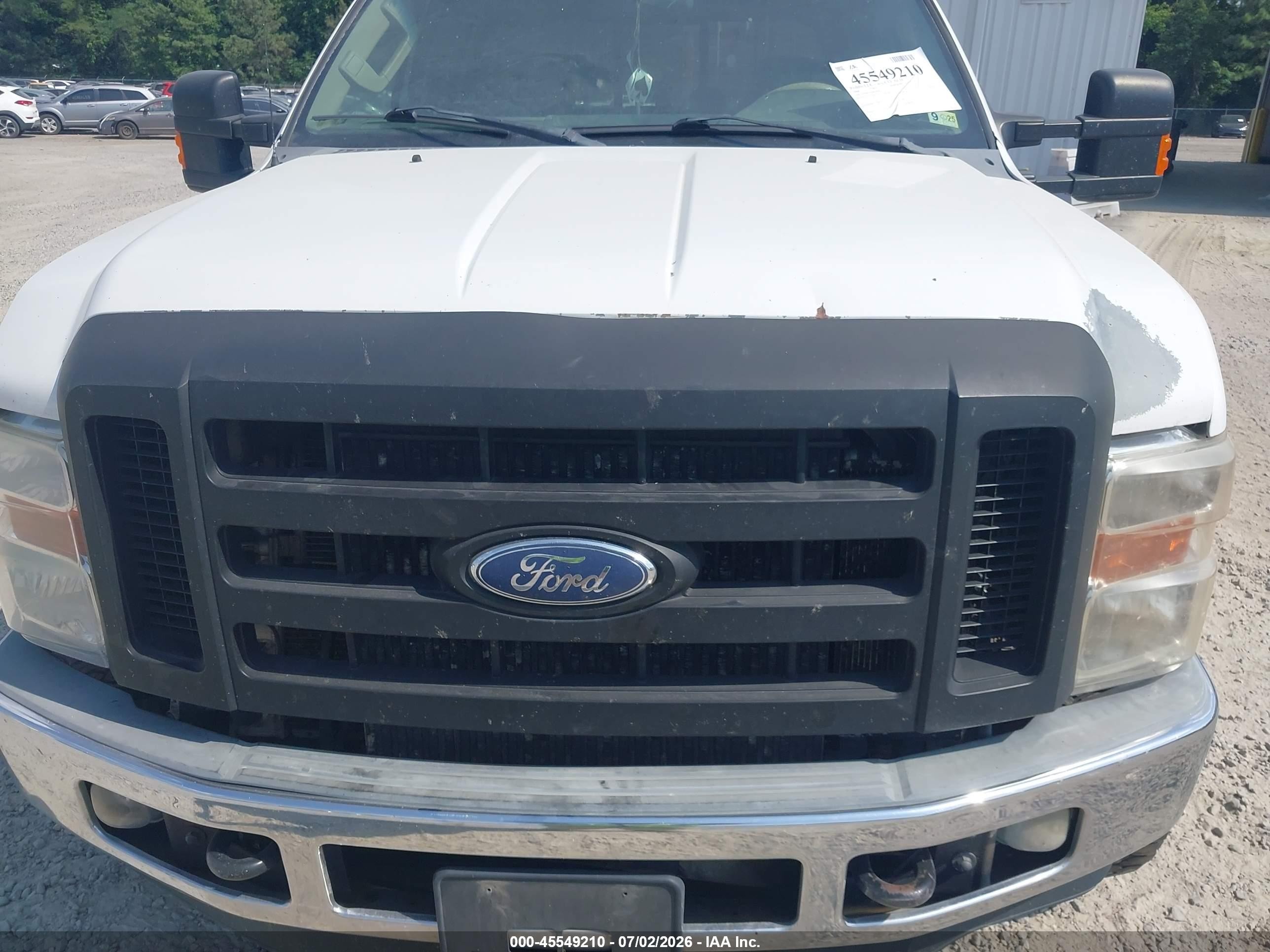 2008 Ford Super Duty F-250 Srw Fx4/harley-davidson/king Ranch/lariat/xl/xlt White vin: 1FTSW21R18EA05867