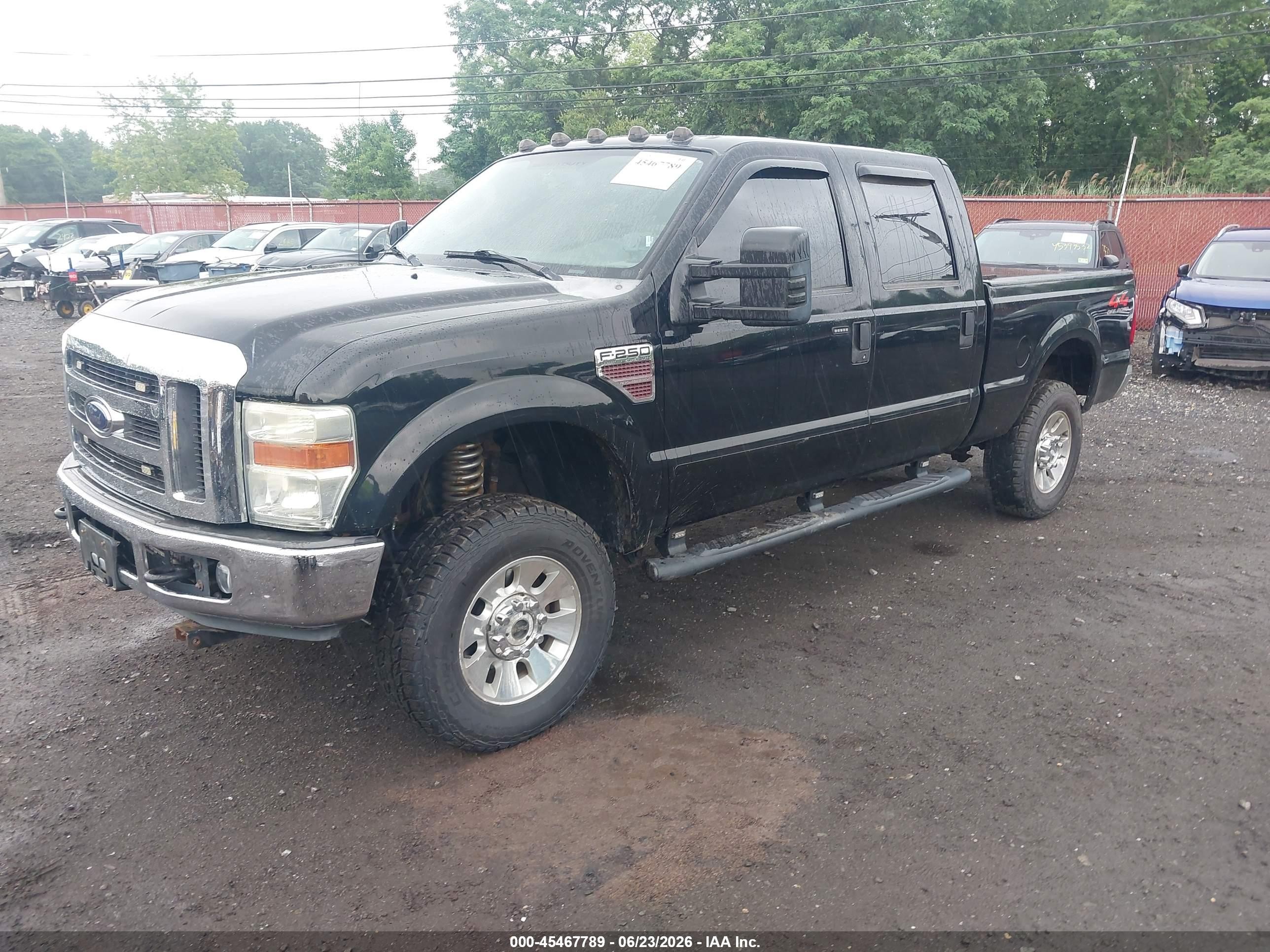 2008 Ford Super Duty F-250 Srw Fx4/harley-davidson/king Ranch/lariat/xl/xlt Black vin: 1FTSW21R18EA34110