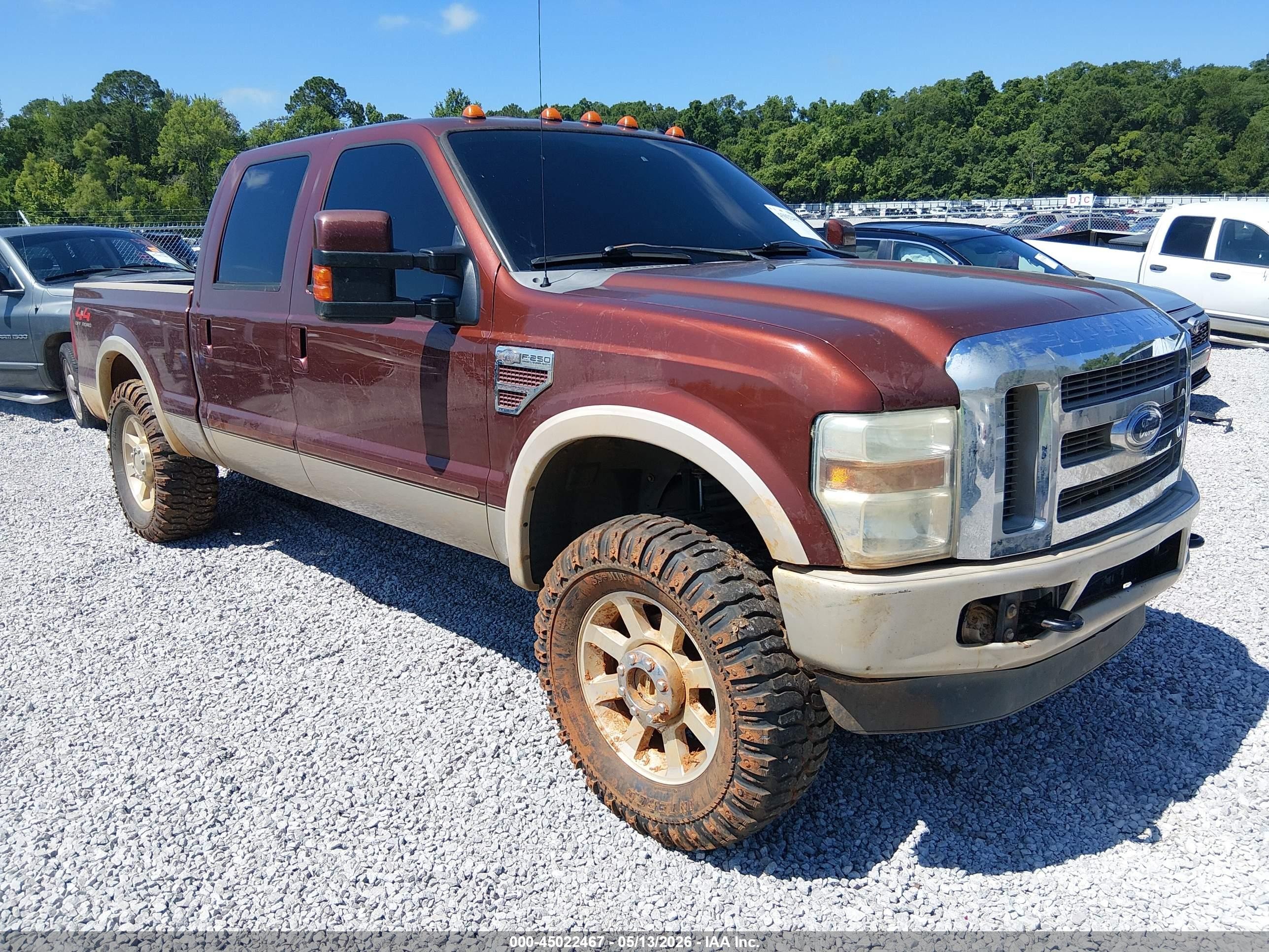 2008 Ford F-250 Fx4/harley-davidson/king Ranch/lariat/xl/xlt Brown vin: 1FTSW21R18EC48286
