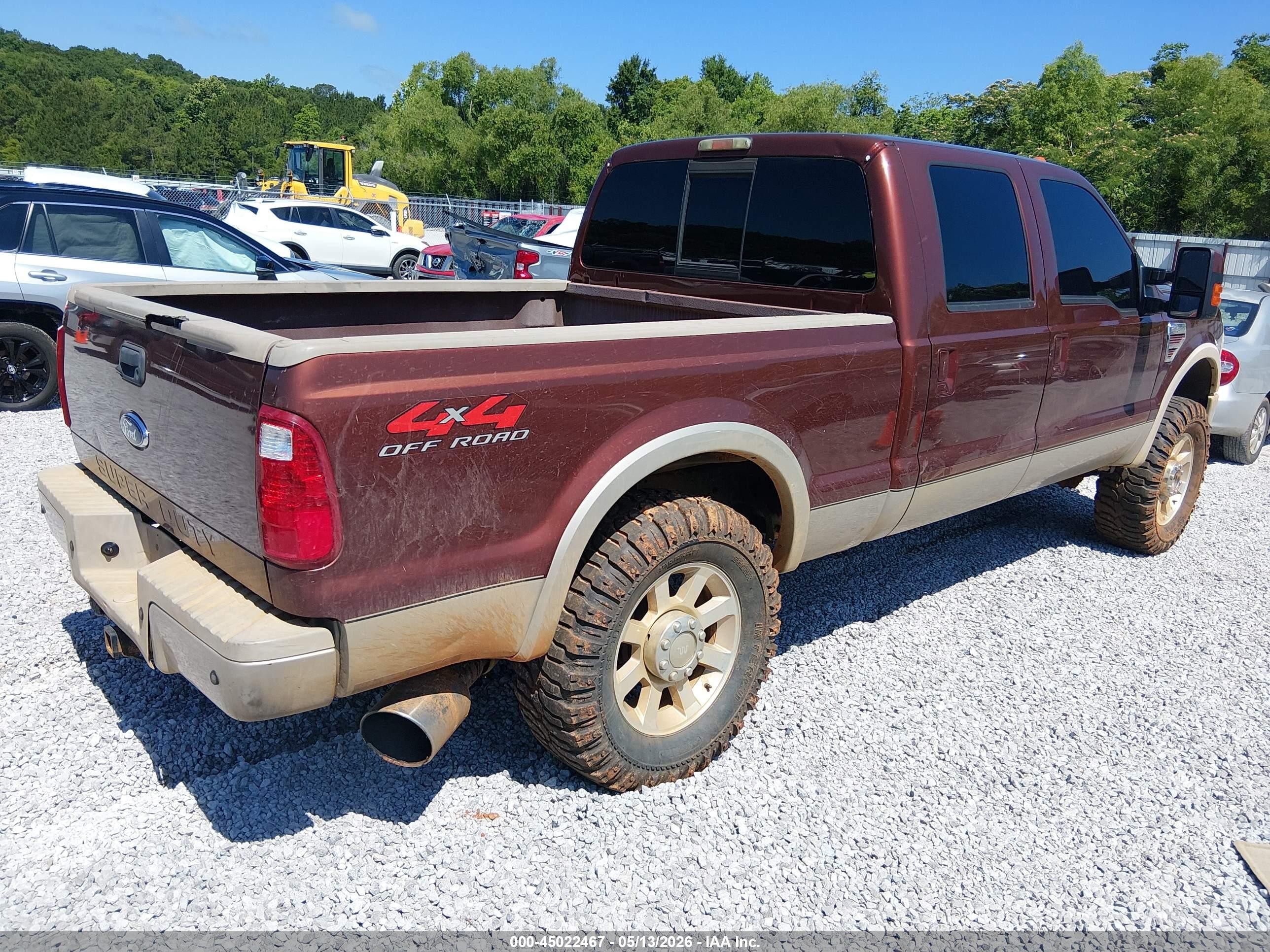 2008 Ford F-250 Fx4/harley-davidson/king Ranch/lariat/xl/xlt Brown vin: 1FTSW21R18EC48286
