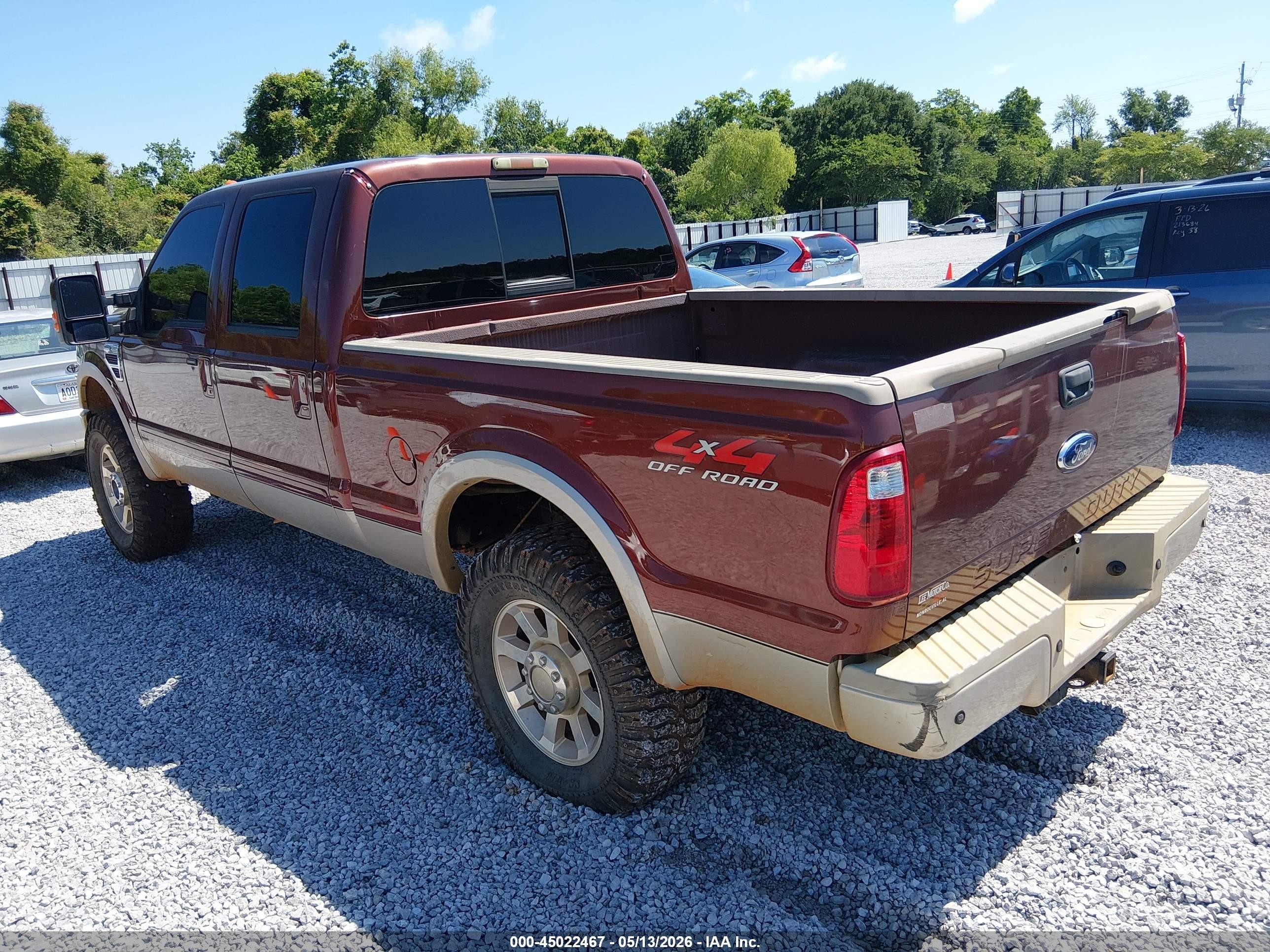 2008 Ford F-250 Fx4/harley-davidson/king Ranch/lariat/xl/xlt Brown vin: 1FTSW21R18EC48286
