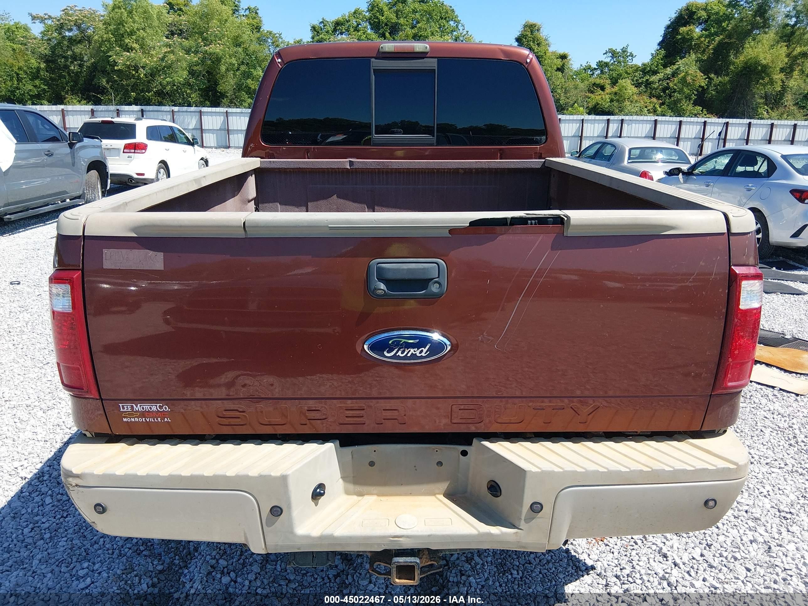 2008 Ford F-250 Fx4/harley-davidson/king Ranch/lariat/xl/xlt Brown vin: 1FTSW21R18EC48286