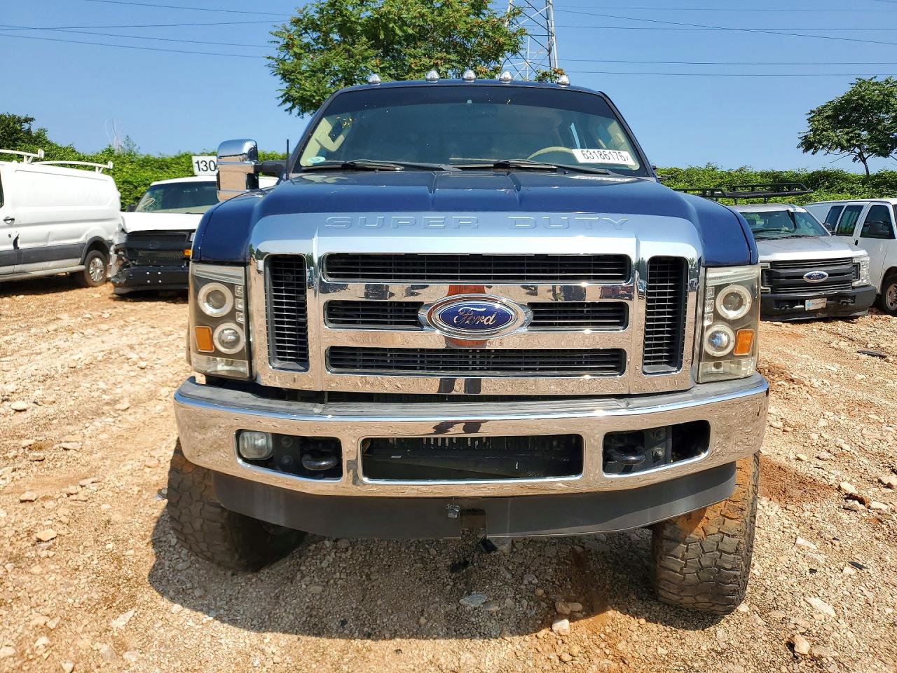 2008 Ford F250 Super Duty Blue vin: 1FTSW21R18EC63984