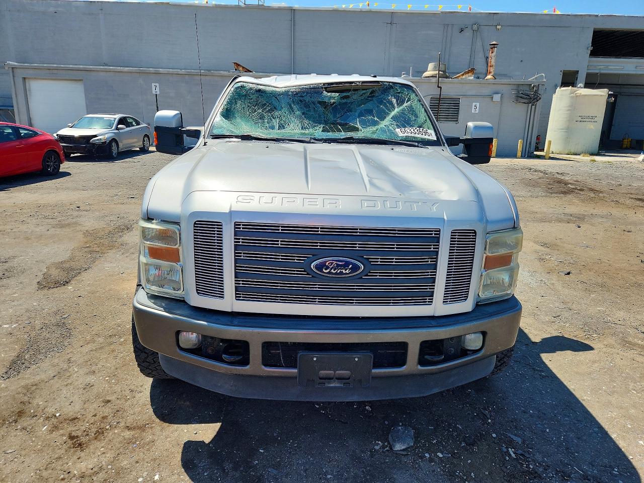 2008 Ford F250 Super Duty Silver vin: 1FTSW21R18EC72913